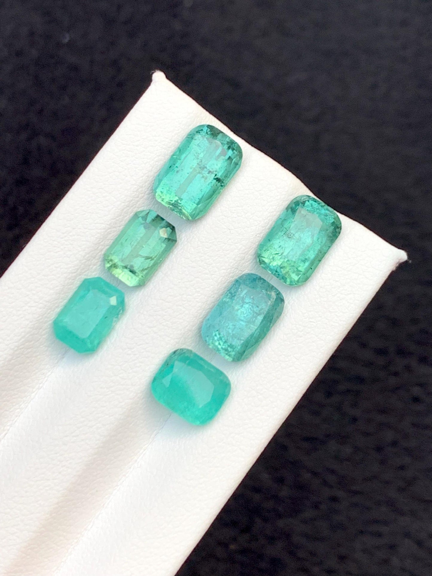 Ocean Blue Tourmaline Lot Faceted 15.55 ct - Loose Stones for Jewelry