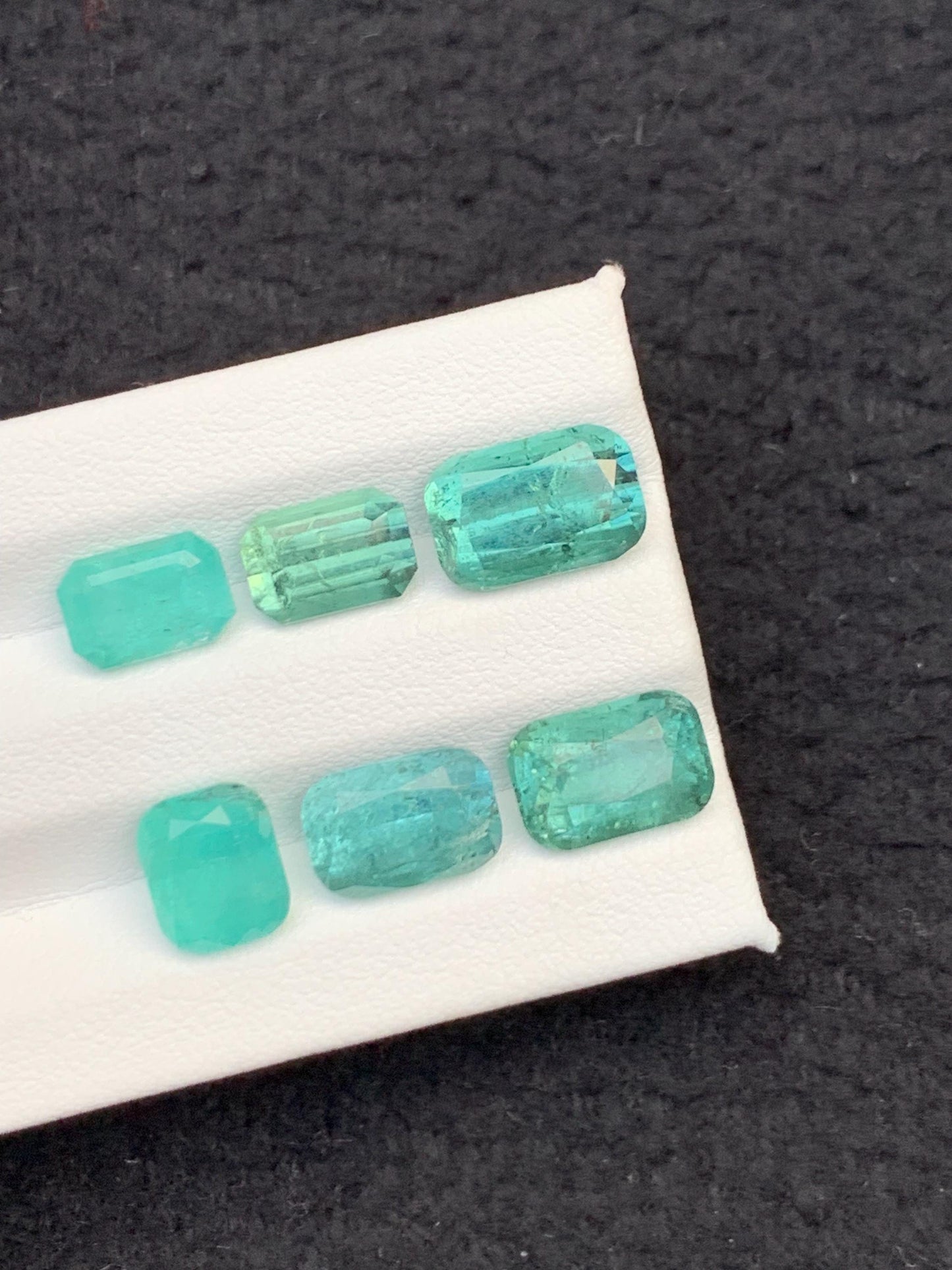 Ocean Blue Tourmaline Lot Faceted 15.55 ct - Loose Stones for Jewelry