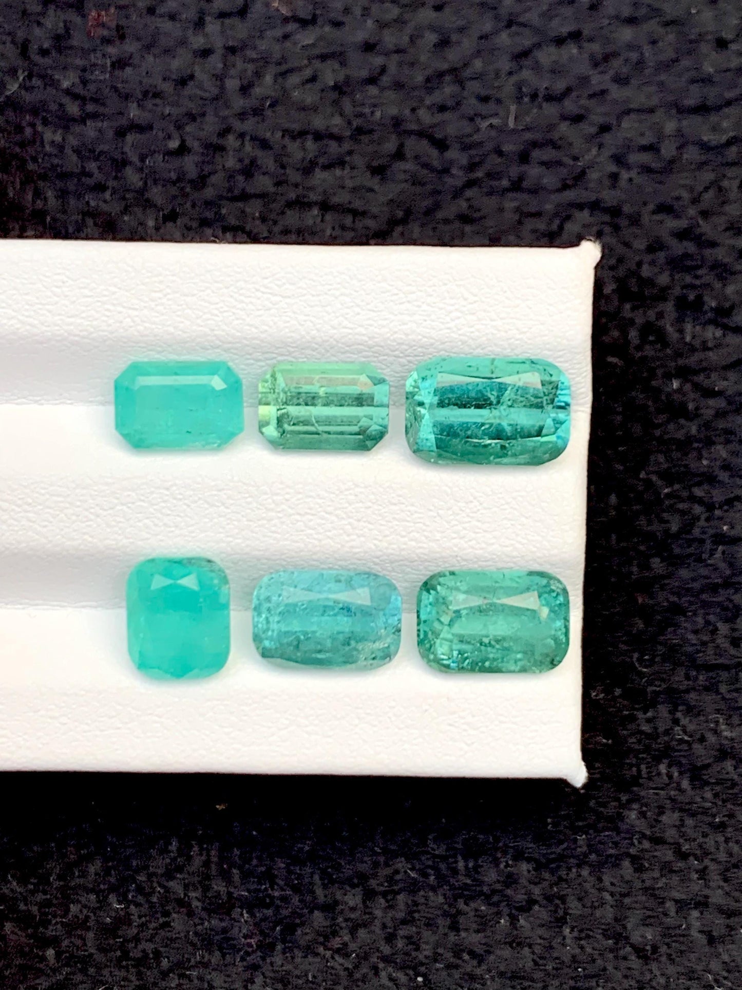 Ocean Blue Tourmaline Lot Faceted 15.55 ct - Loose Stones for Jewelry