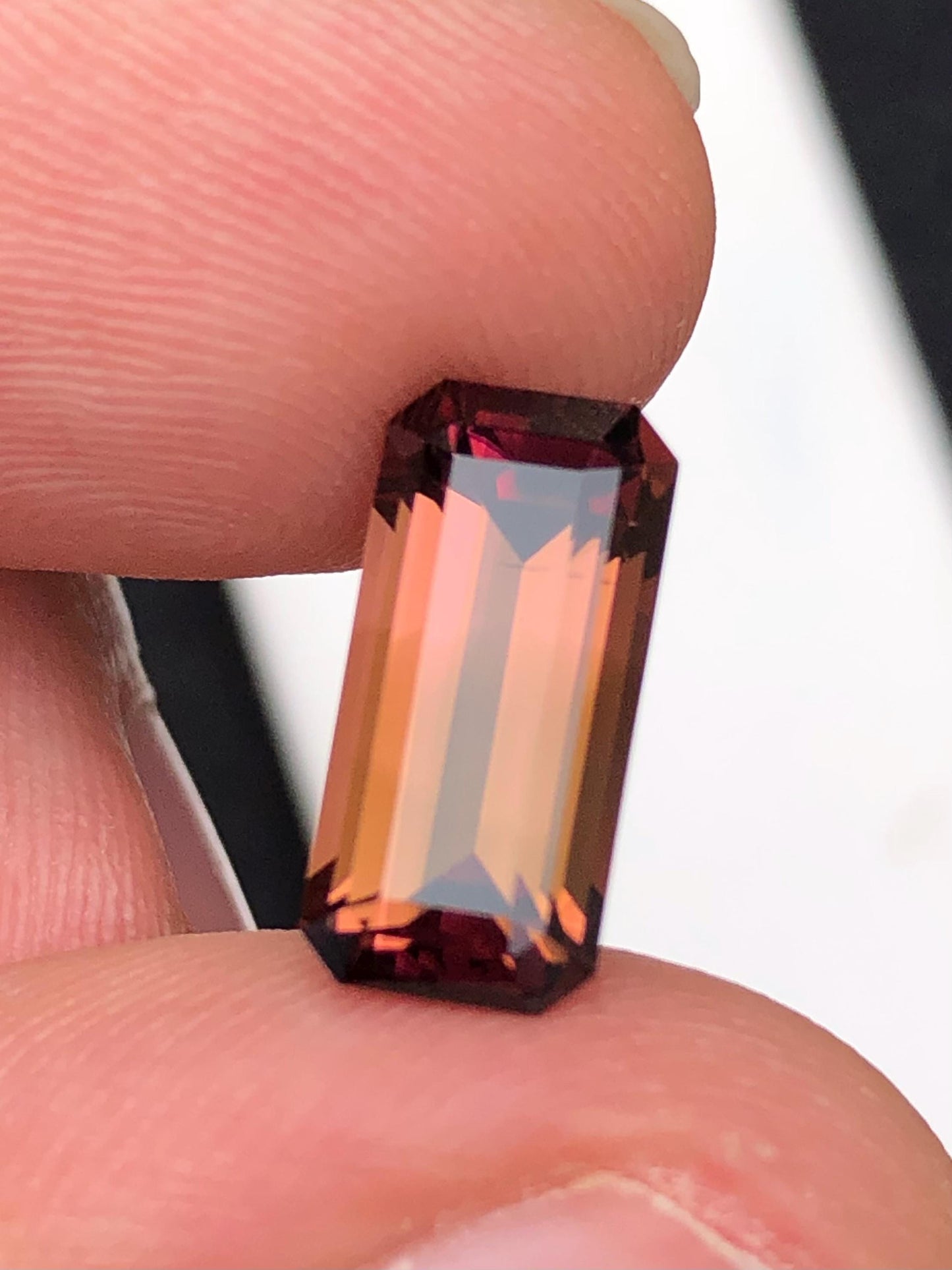 Peach Pink Tourmaline Faceted 3.80 ct - Loose Stone for Jewelry