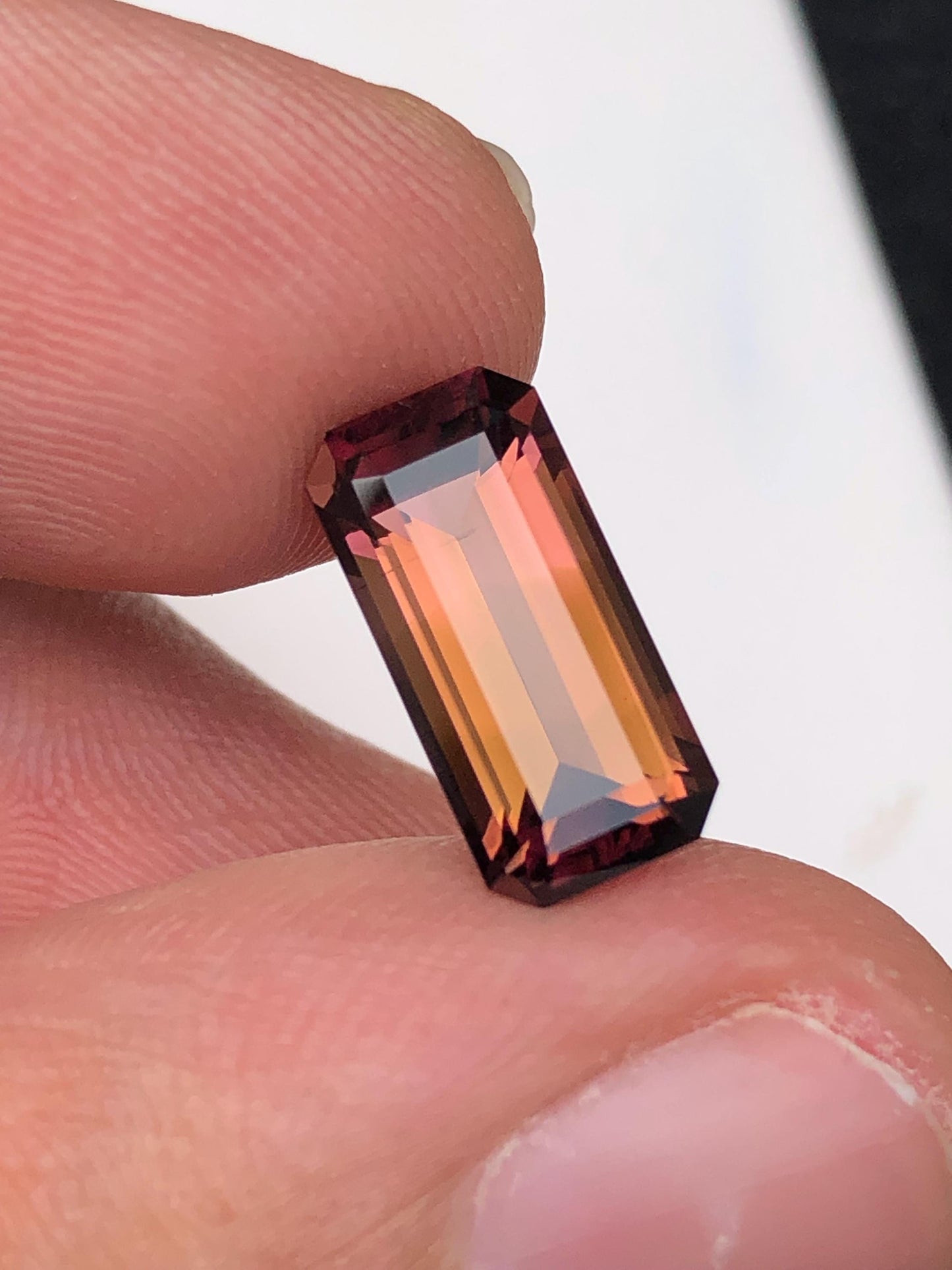 Peach Pink Tourmaline Faceted 3.80 ct - Loose Stone for Jewelry