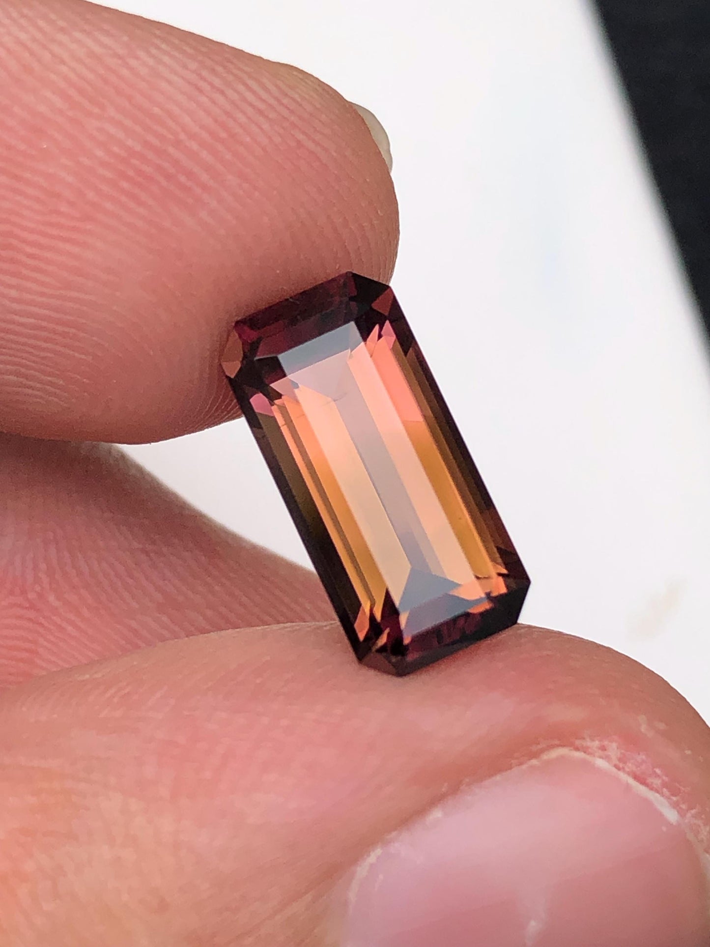 Peach Pink Tourmaline Faceted 3.80 ct - Loose Stone for Jewelry