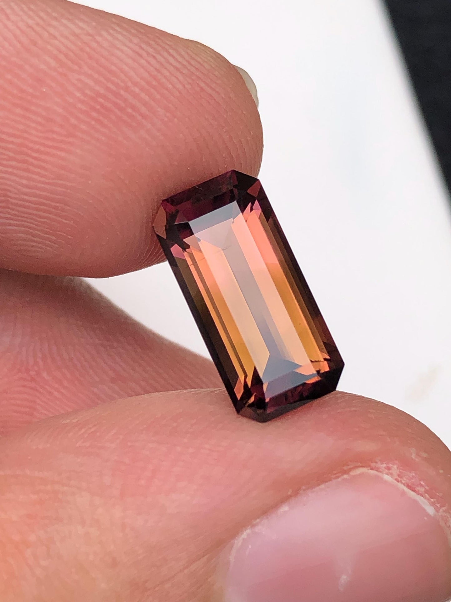 Peach Pink Tourmaline Faceted 3.80 ct - Loose Stone for Jewelry