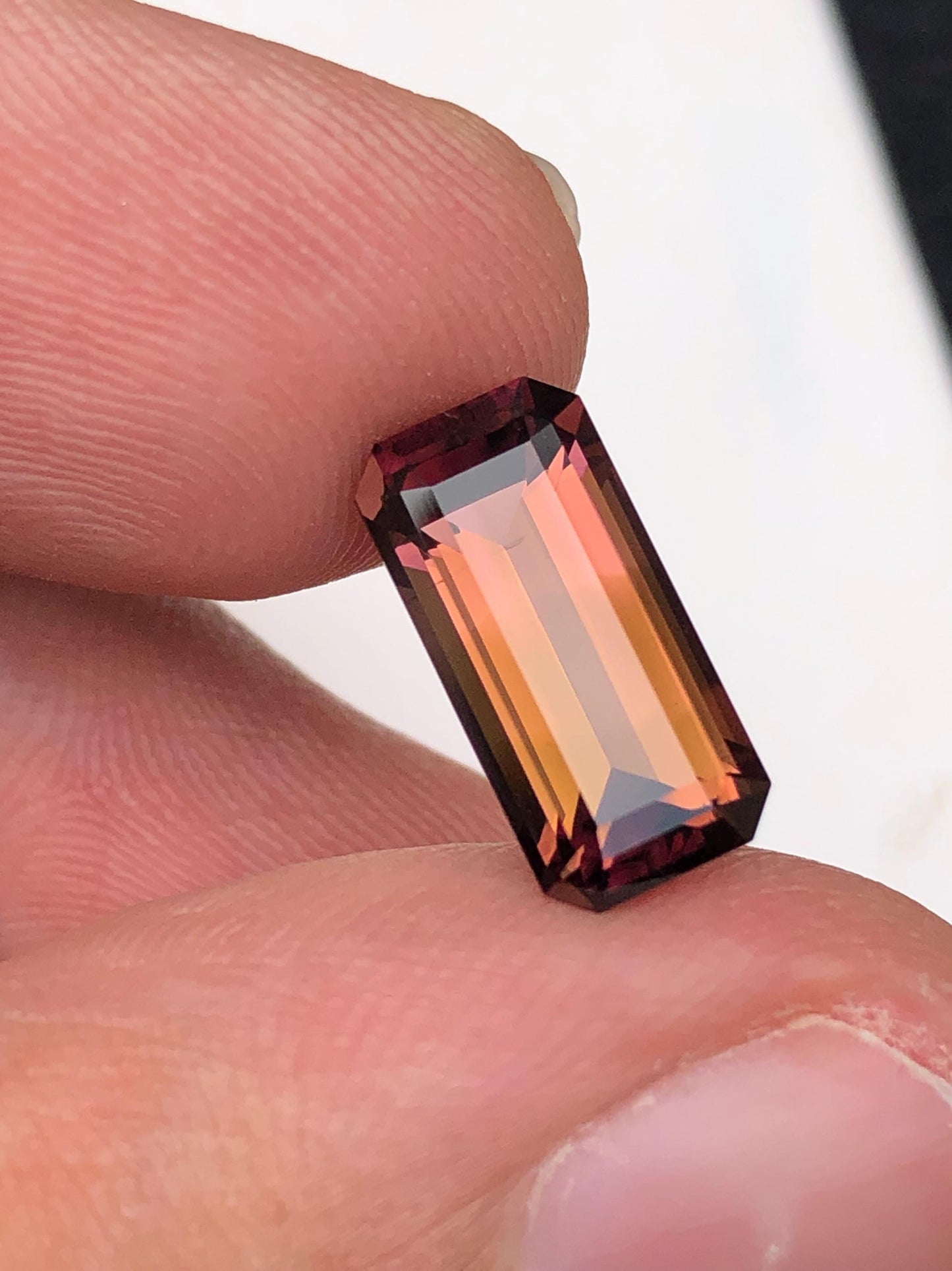 Peach Pink Tourmaline Faceted 3.80 ct - Loose Stone for Jewelry