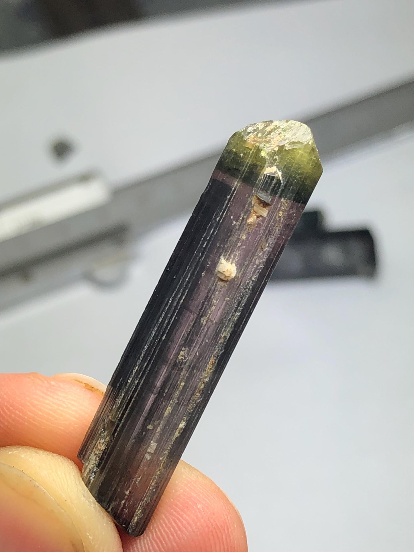 Bi Colour Tourmaline Crystal Specimen 24.50 ct - Collector Mineral Piece