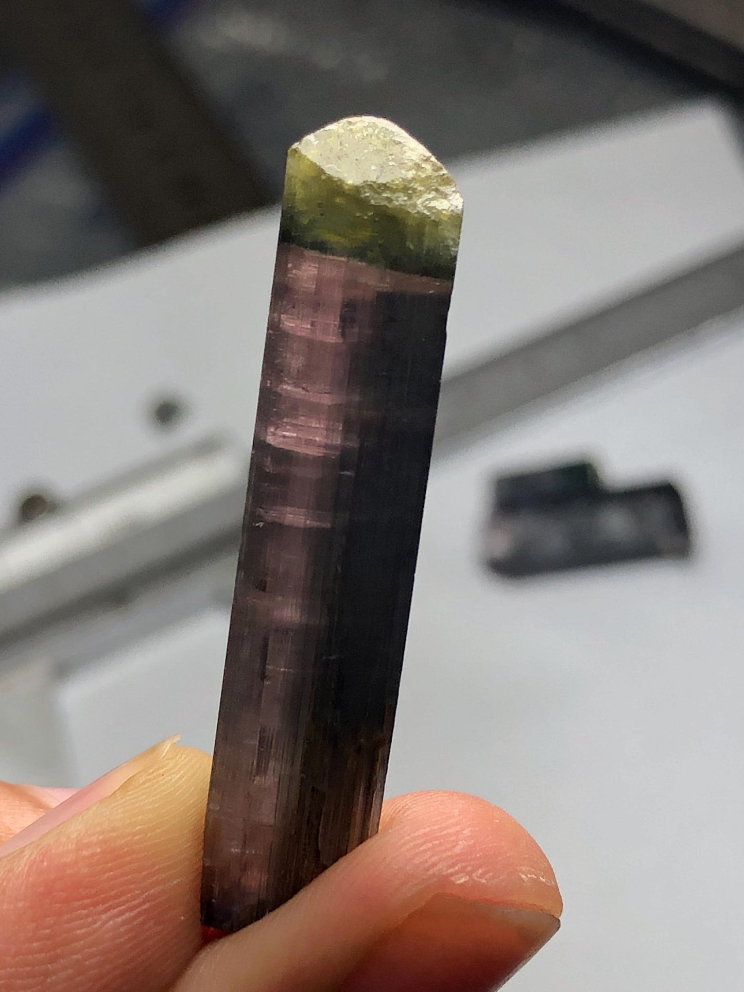 Bi Colour Tourmaline Crystal Specimen 24.50 ct - Collector Mineral Piece