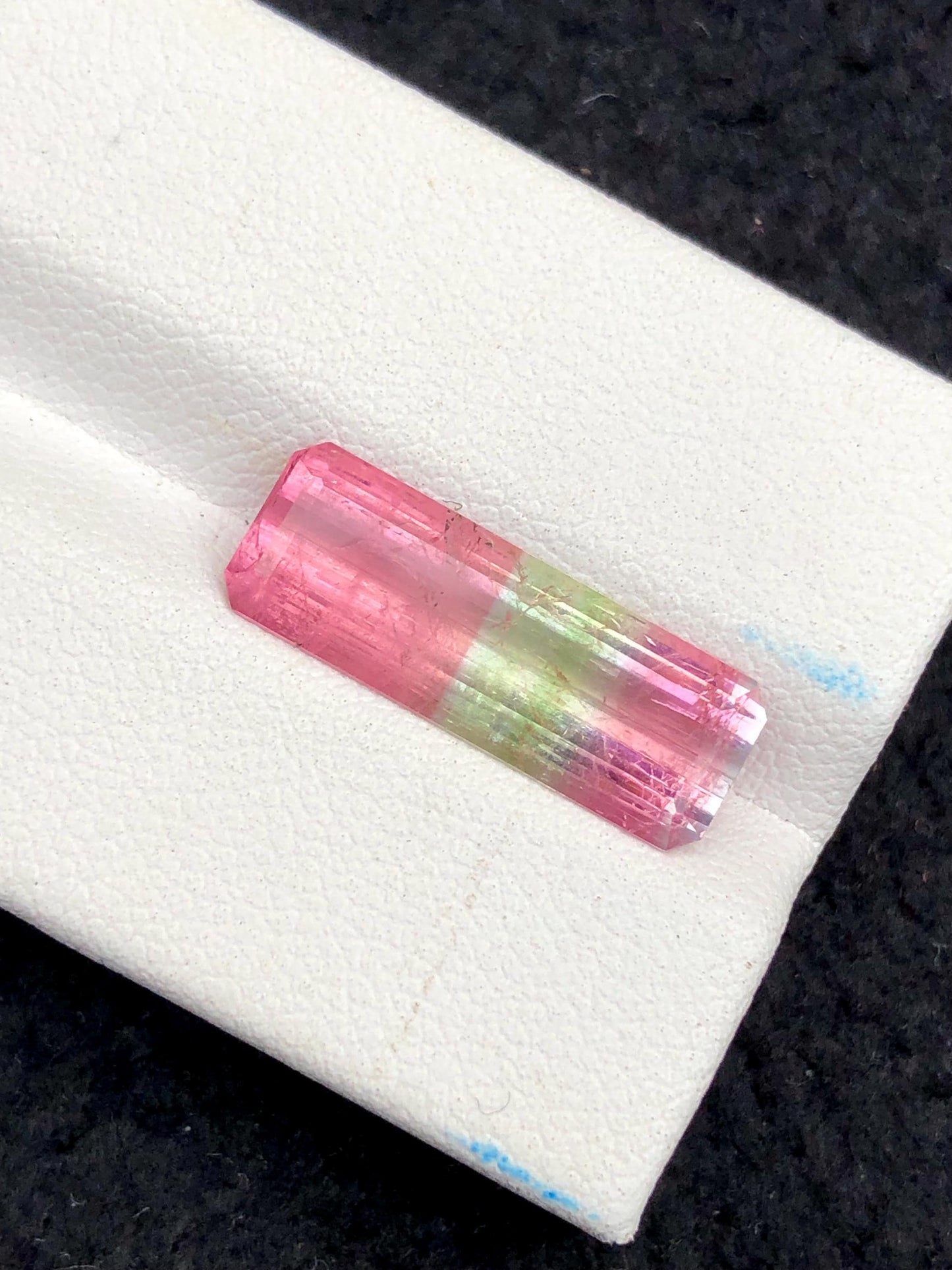 Tri Colour Tourmaline Faceted 5.70 ct - Brightly Coloured Stone for Jewelry