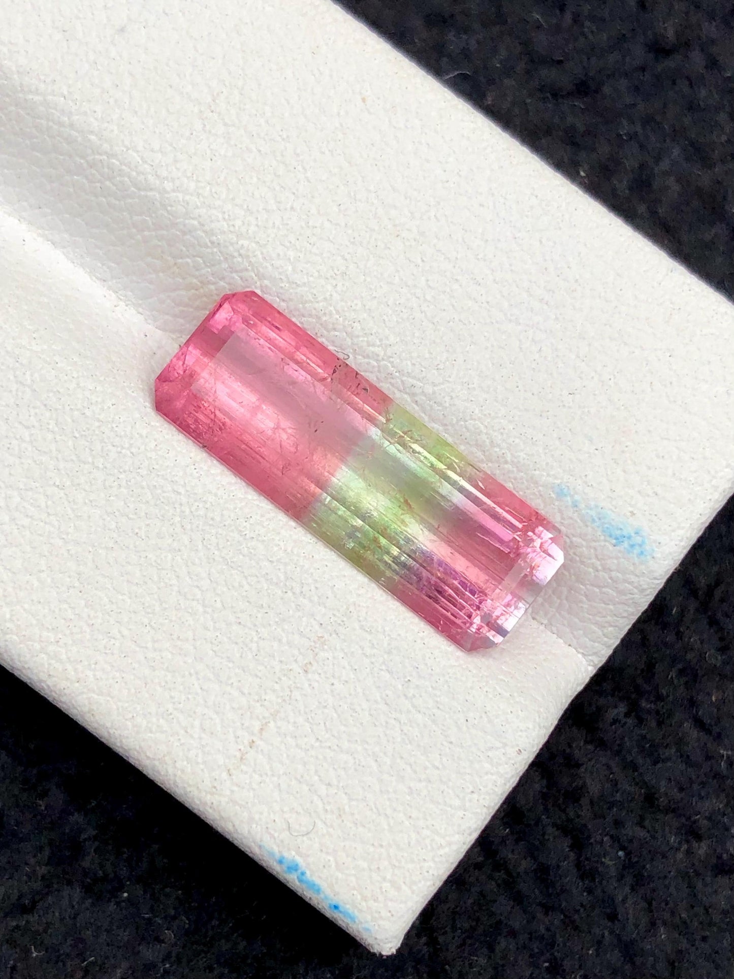Tri Colour Tourmaline Faceted 5.70 ct - Brightly Coloured Stone for Jewelry