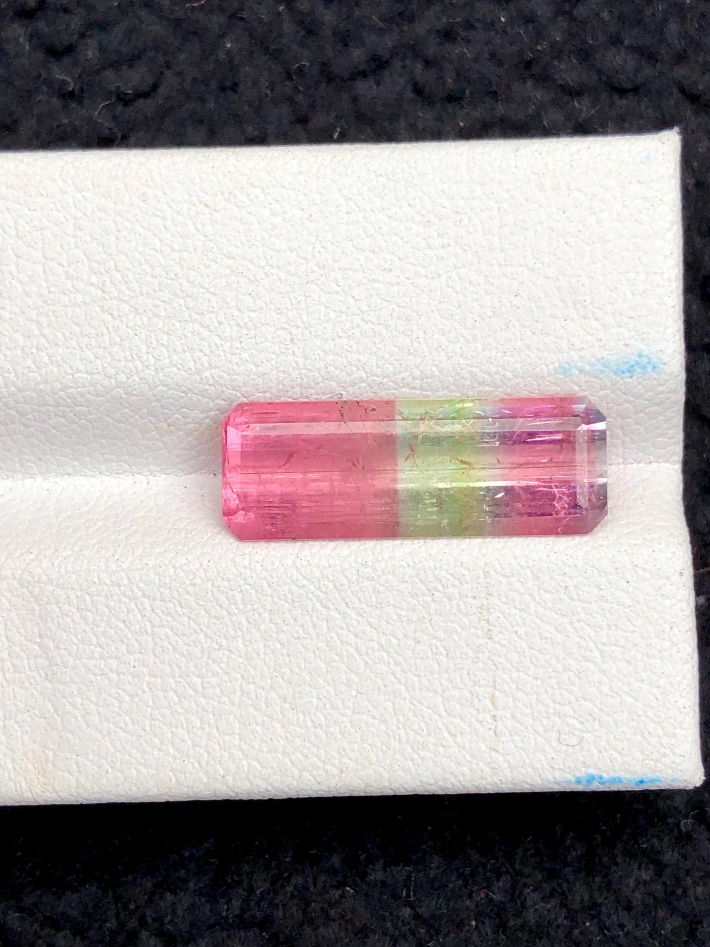 Tri Colour Tourmaline Faceted 5.70 ct - Brightly Coloured Stone for Jewelry