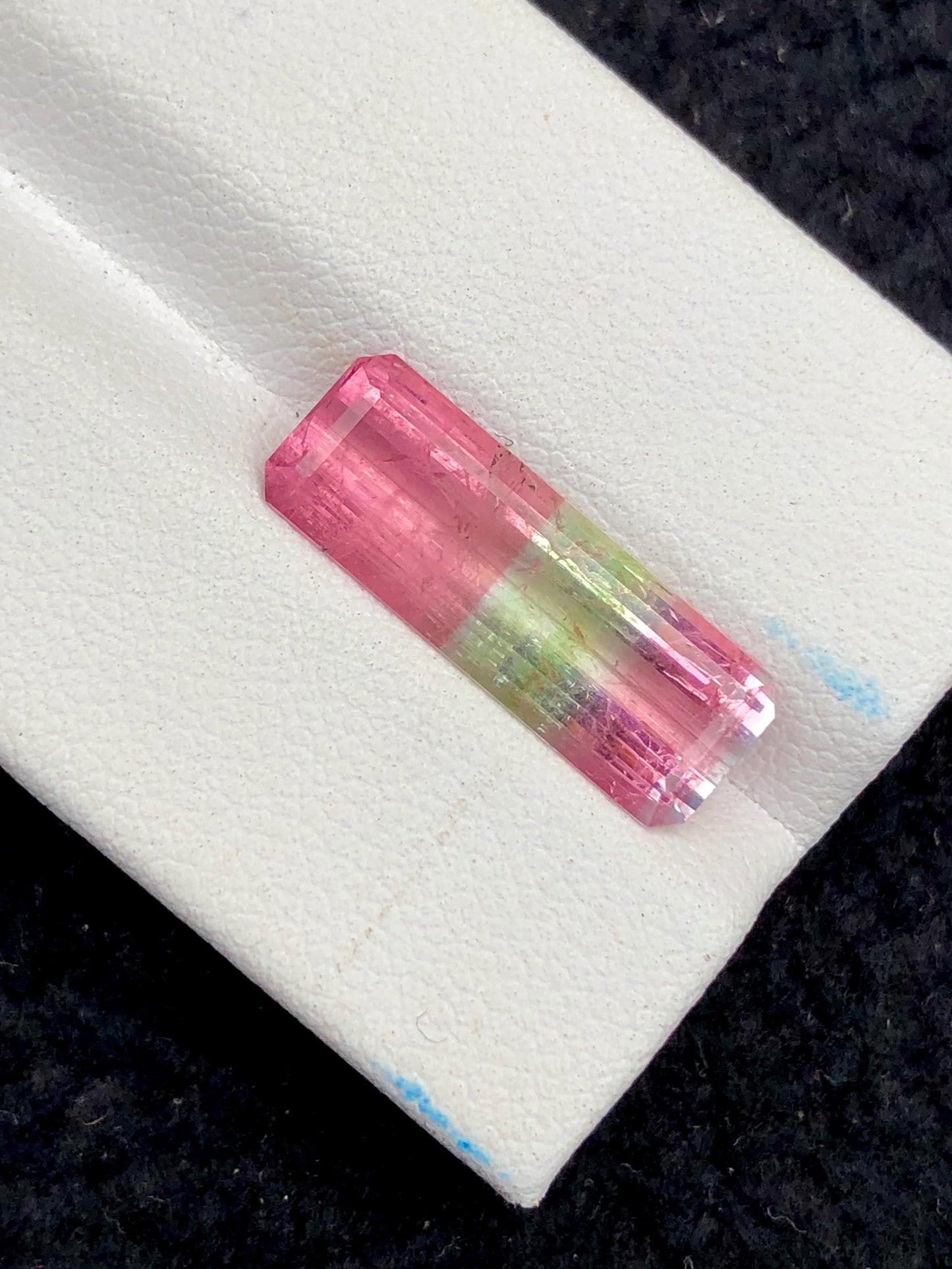 Tri Colour Tourmaline Faceted 5.70 ct - Brightly Coloured Stone for Jewelry