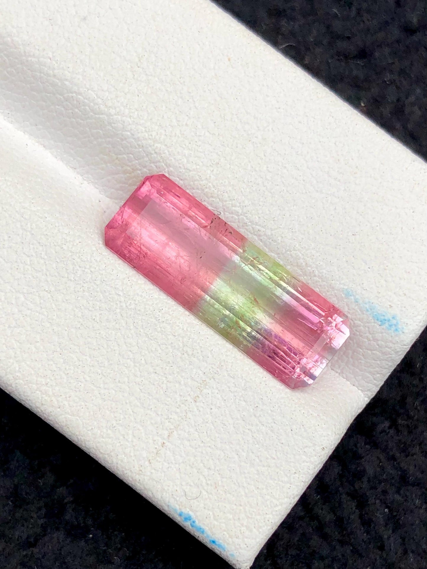 Tri Colour Tourmaline Faceted 5.70 ct - Brightly Coloured Stone for Jewelry