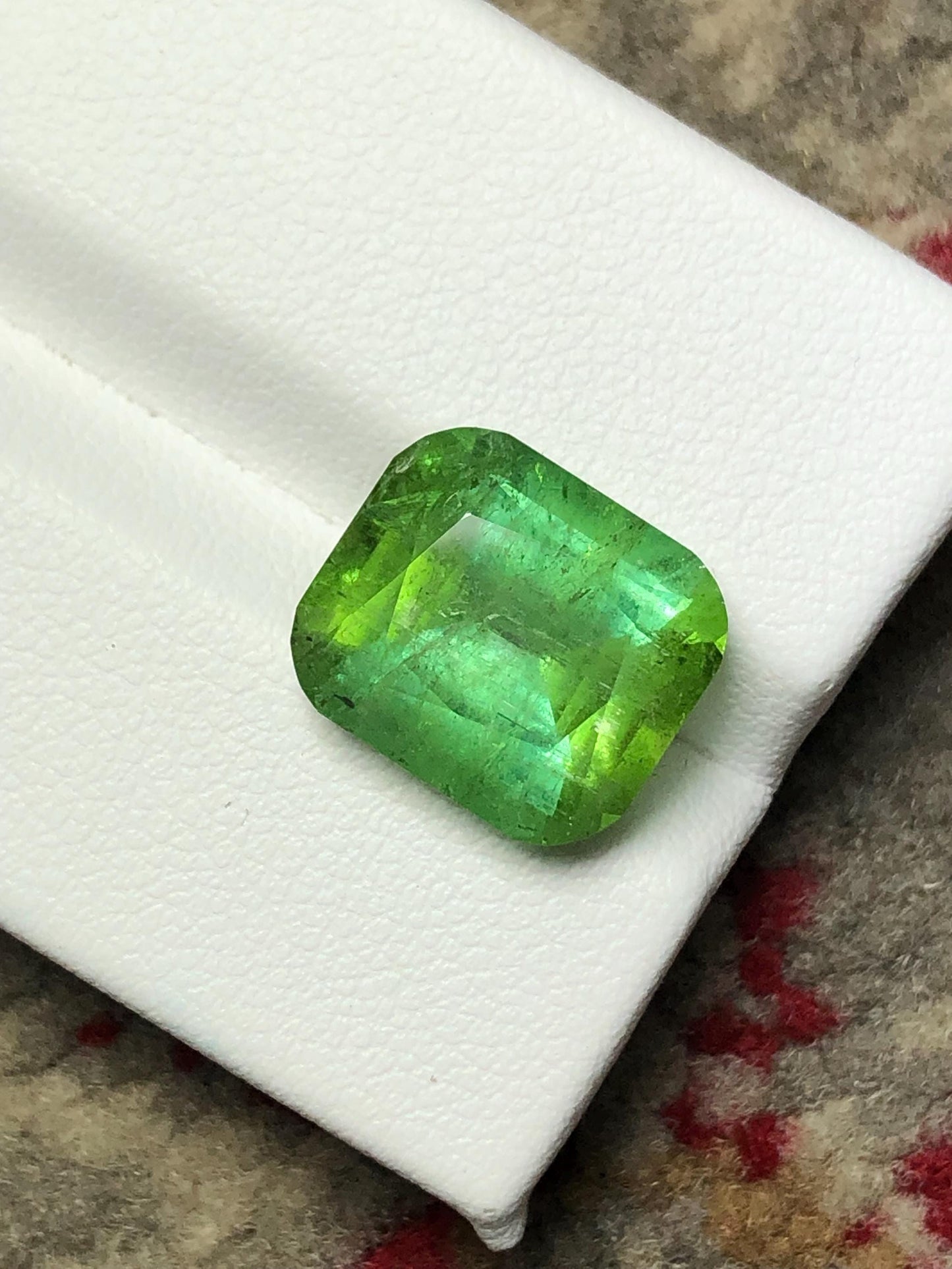 Natural Green Tourmaline Faceted 7.20 ct - Gemstone for Jewelry from Afghanistan