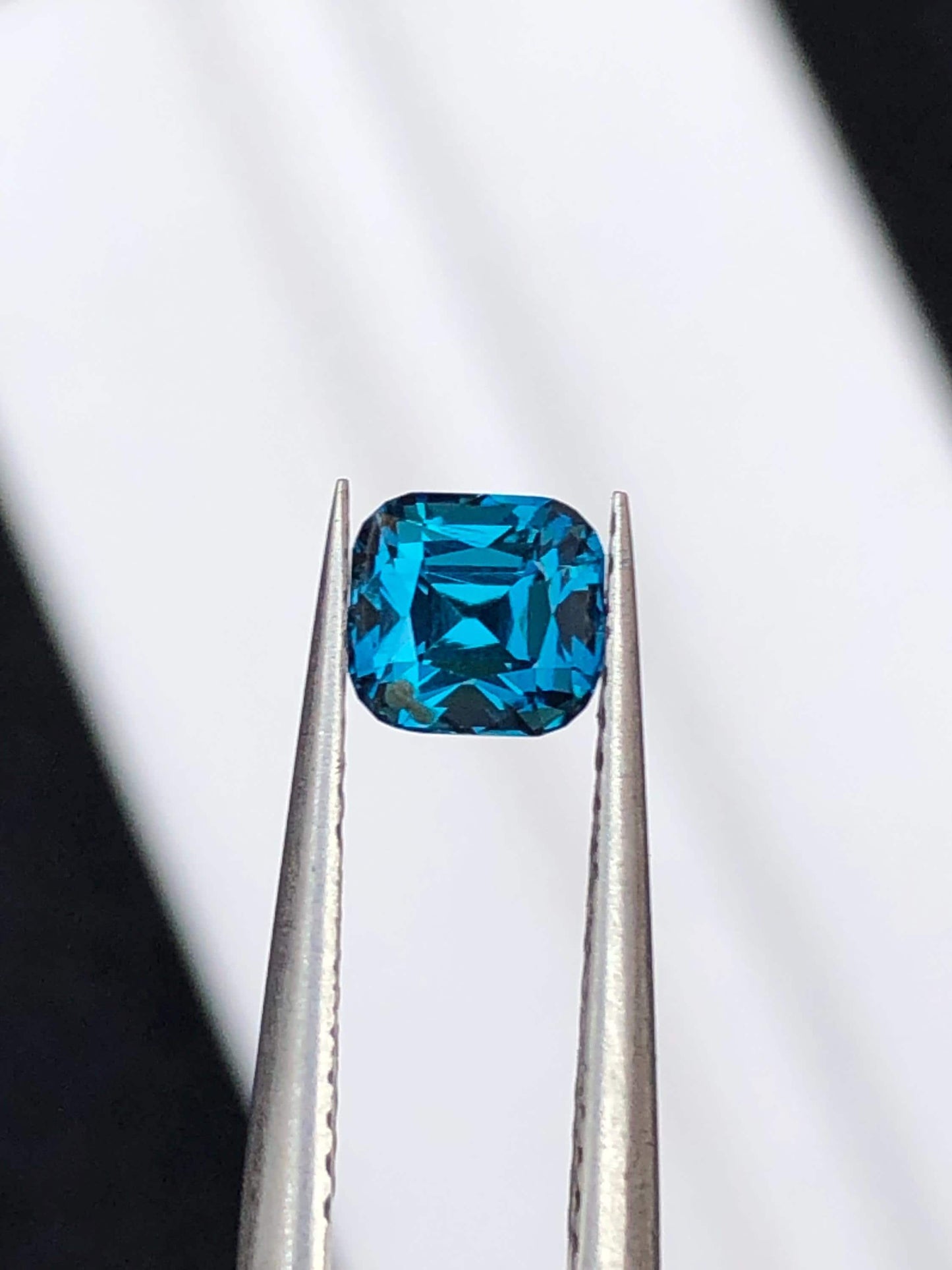 Natural Ink Blue Tourmaline Faceted 1 ct - Gemstone for Jewelry from Afghanistan
