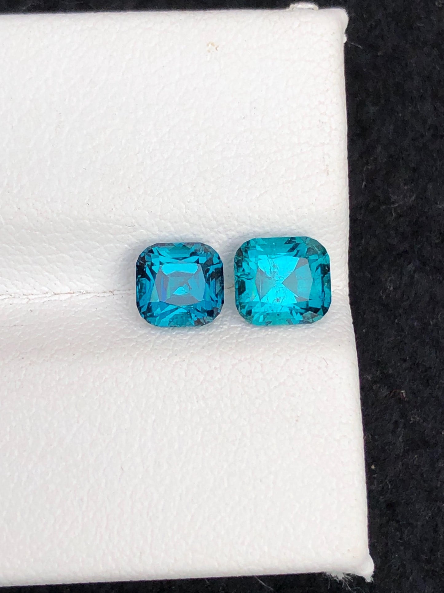 Natural Ink Blue Tourmaline Faceted 2 ct - Gemstone for Jewelry from Afghanistan