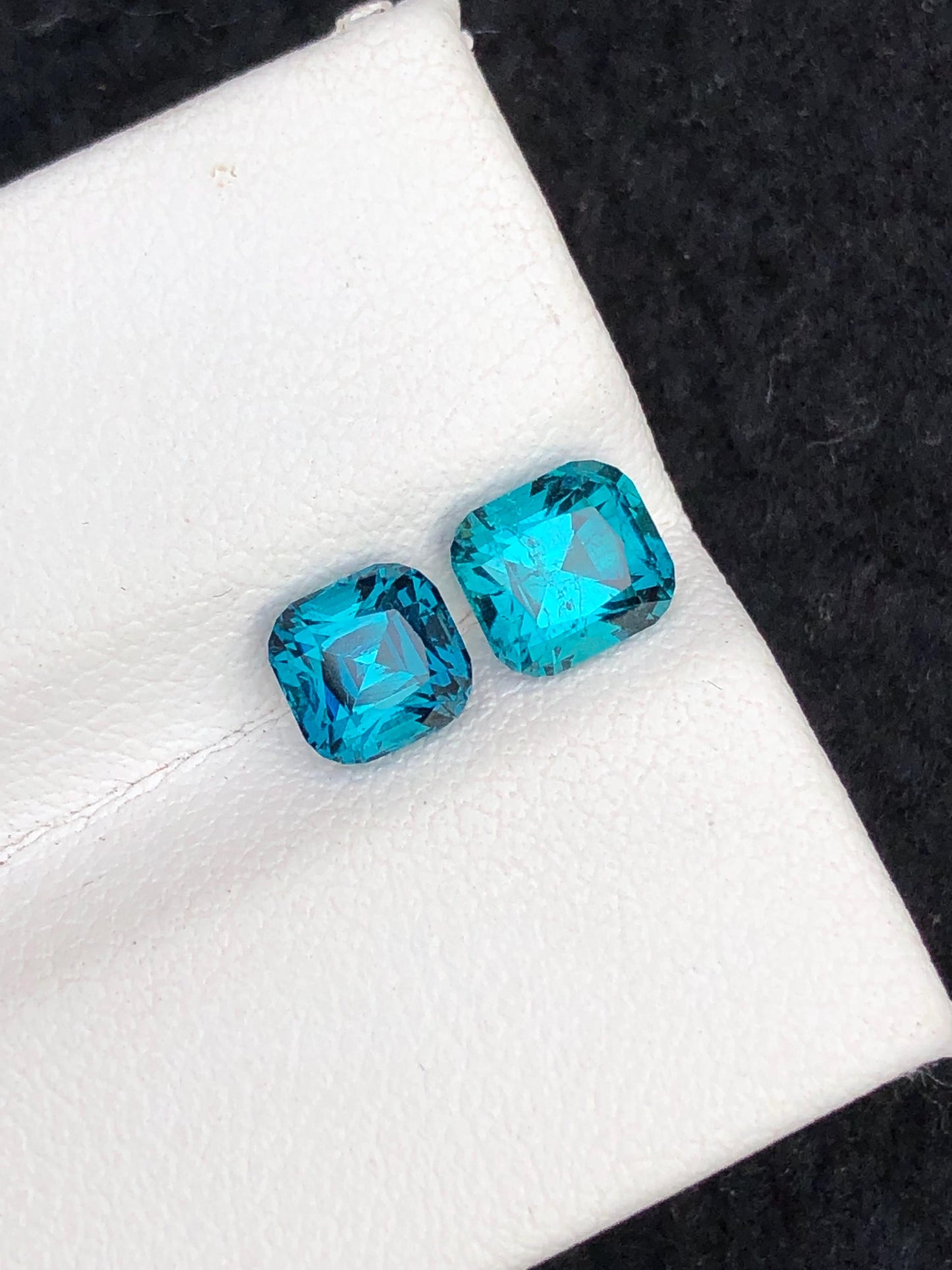 Natural Ink Blue Tourmaline Faceted 2 ct - Gemstone for Jewelry from Afghanistan