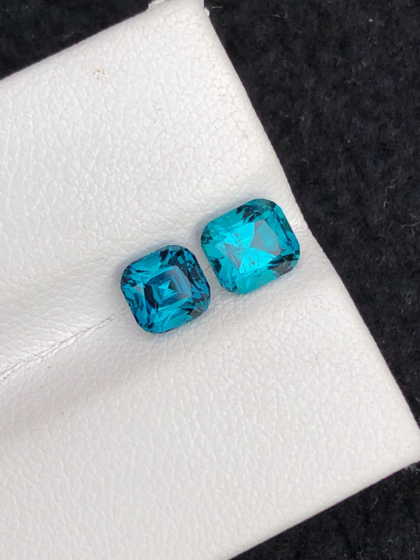 Natural Ink Blue Tourmaline Faceted 2 ct - Gemstone for Jewelry from Afghanistan