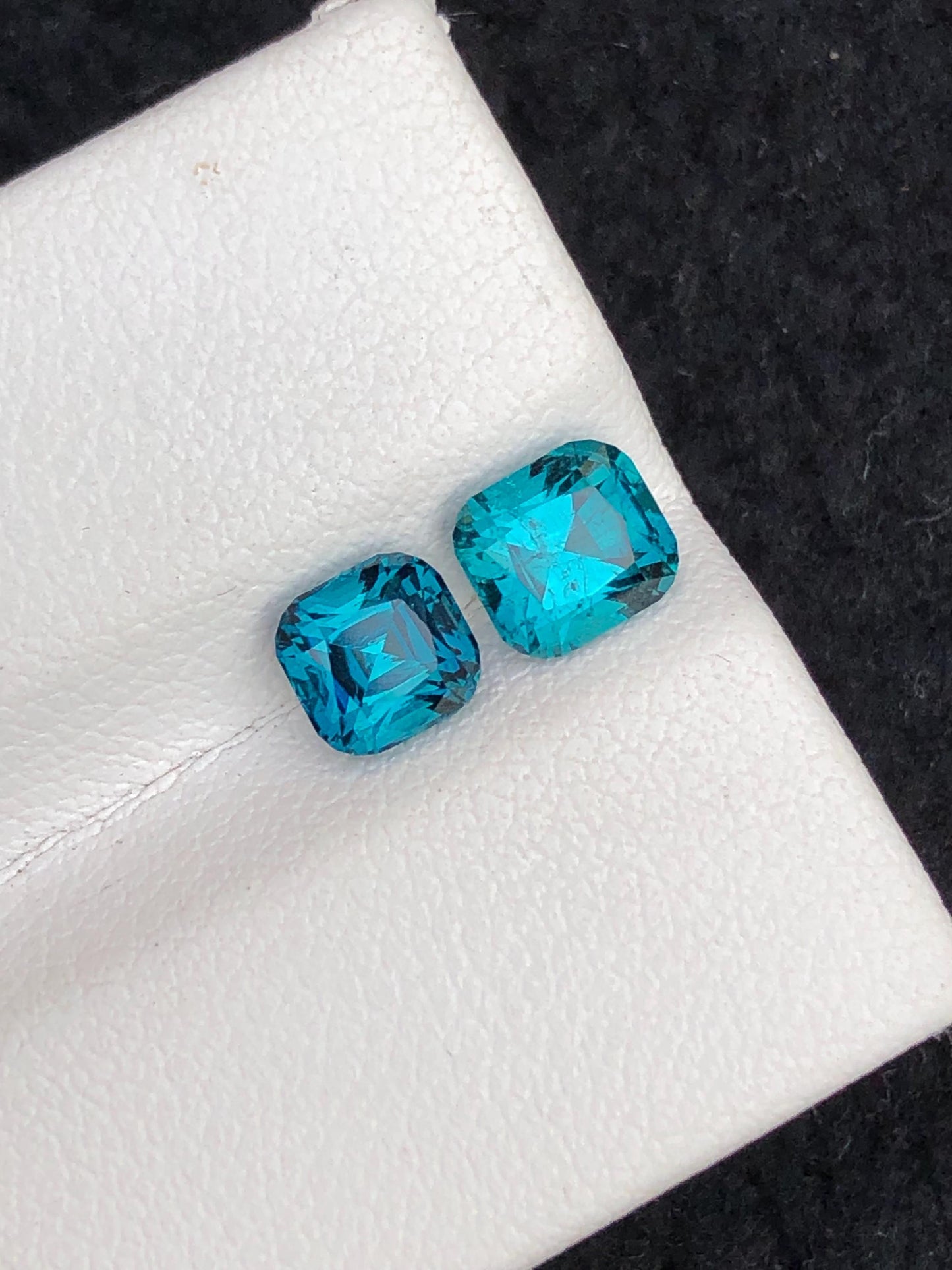 Natural Ink Blue Tourmaline Faceted 2 ct - Gemstone for Jewelry from Afghanistan