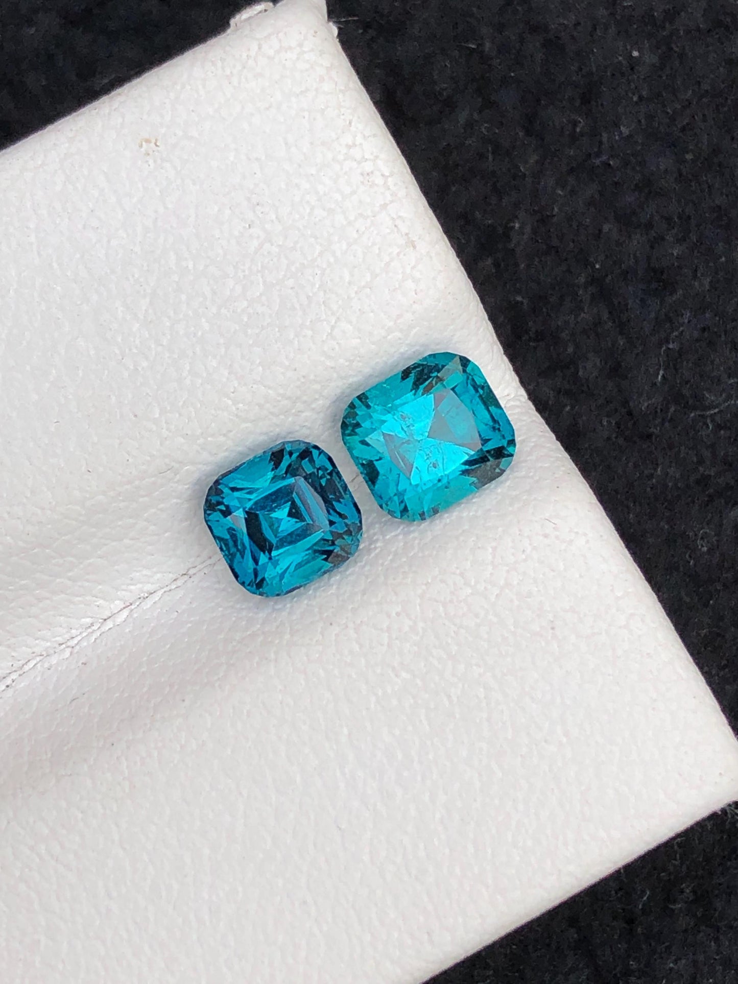 Natural Ink Blue Tourmaline Faceted 2 ct - Gemstone for Jewelry from Afghanistan