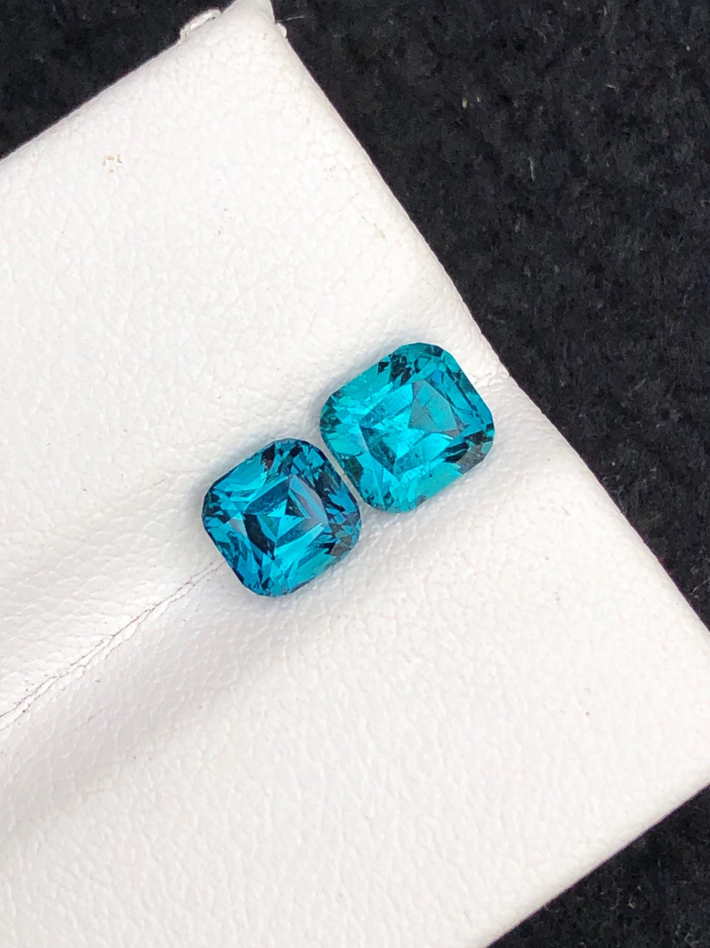 Natural Ink Blue Tourmaline Faceted 2 ct - Gemstone for Jewelry from Afghanistan