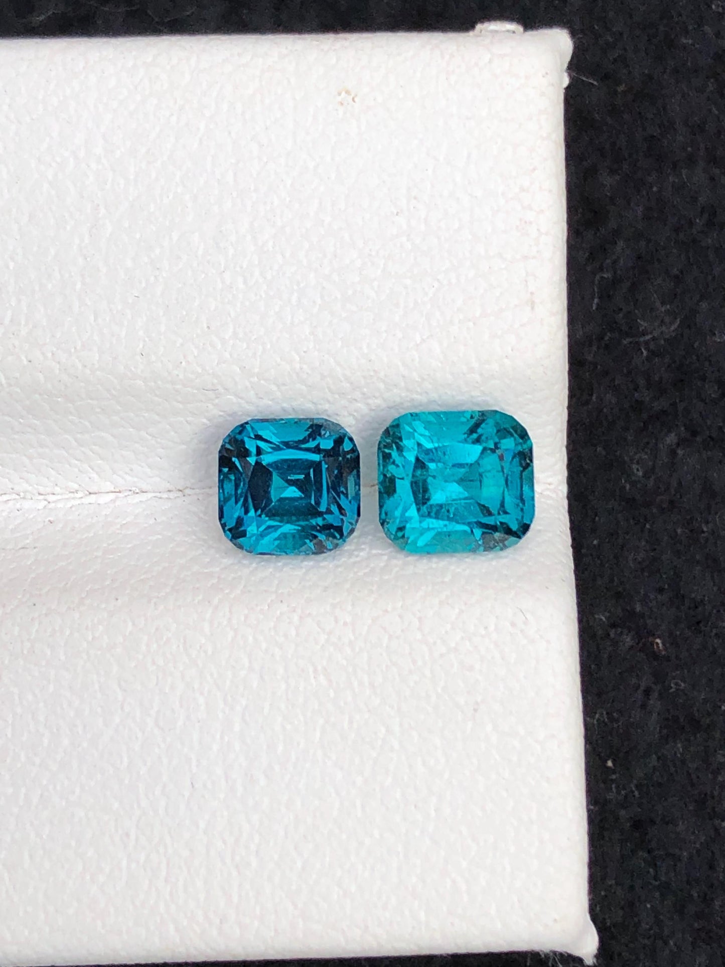 Natural Ink Blue Tourmaline Faceted 2 ct - Gemstone for Jewelry from Afghanistan