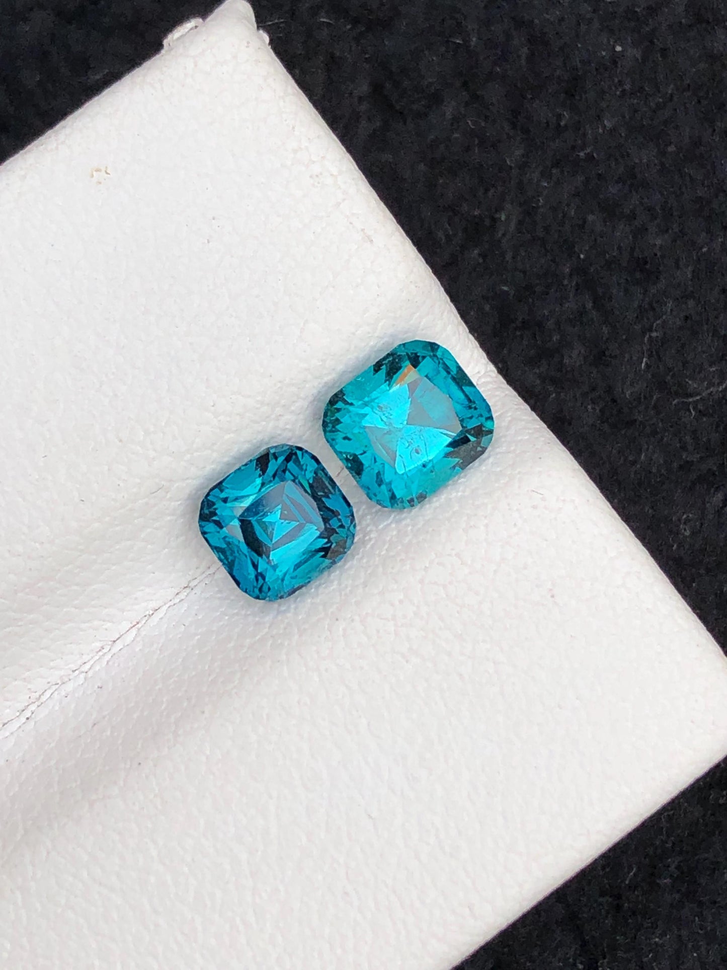 Natural Ink Blue Tourmaline Faceted 2 ct - Gemstone for Jewelry from Afghanistan