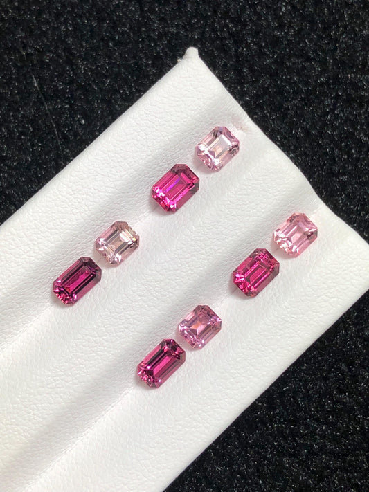 Hot Pink Tourmaline Pair: Natural Gemstone, Afghanistan Origin, 3.60 CTs