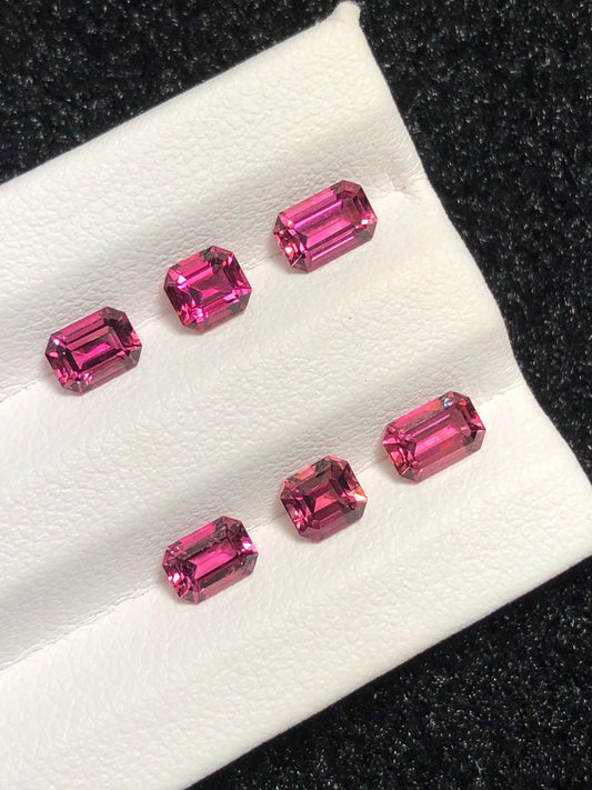 Hot Pink Tourmaline Faceted Pair 2.60 ct - Gemstone Pair for Earrings