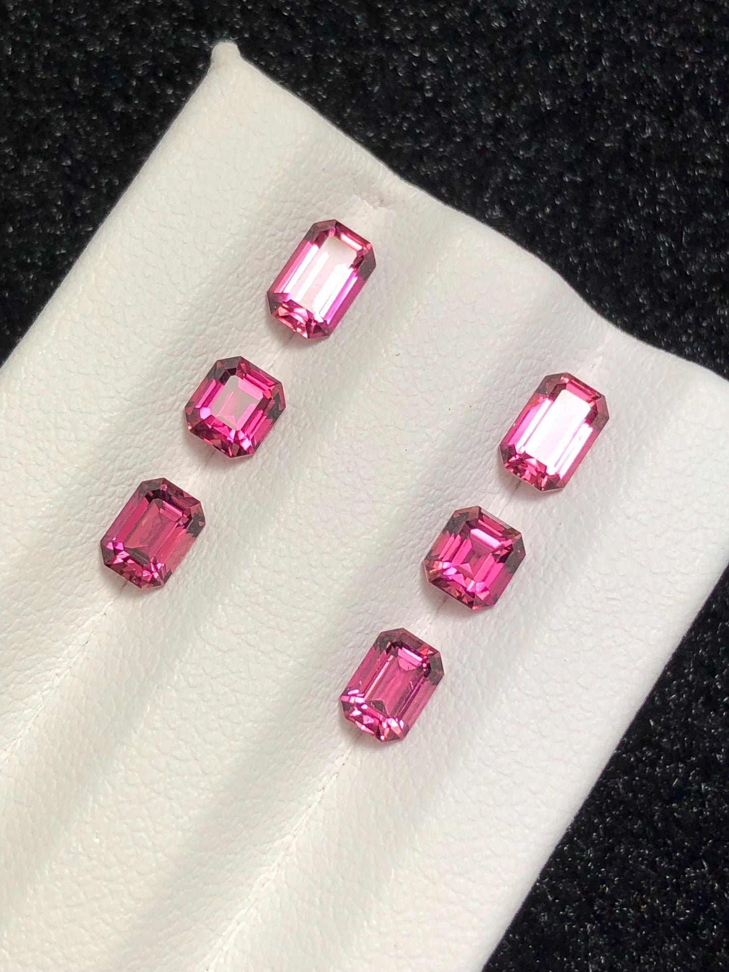 Hot Pink Tourmaline Faceted Pair 2.60 ct - Gemstone Pair for Earrings