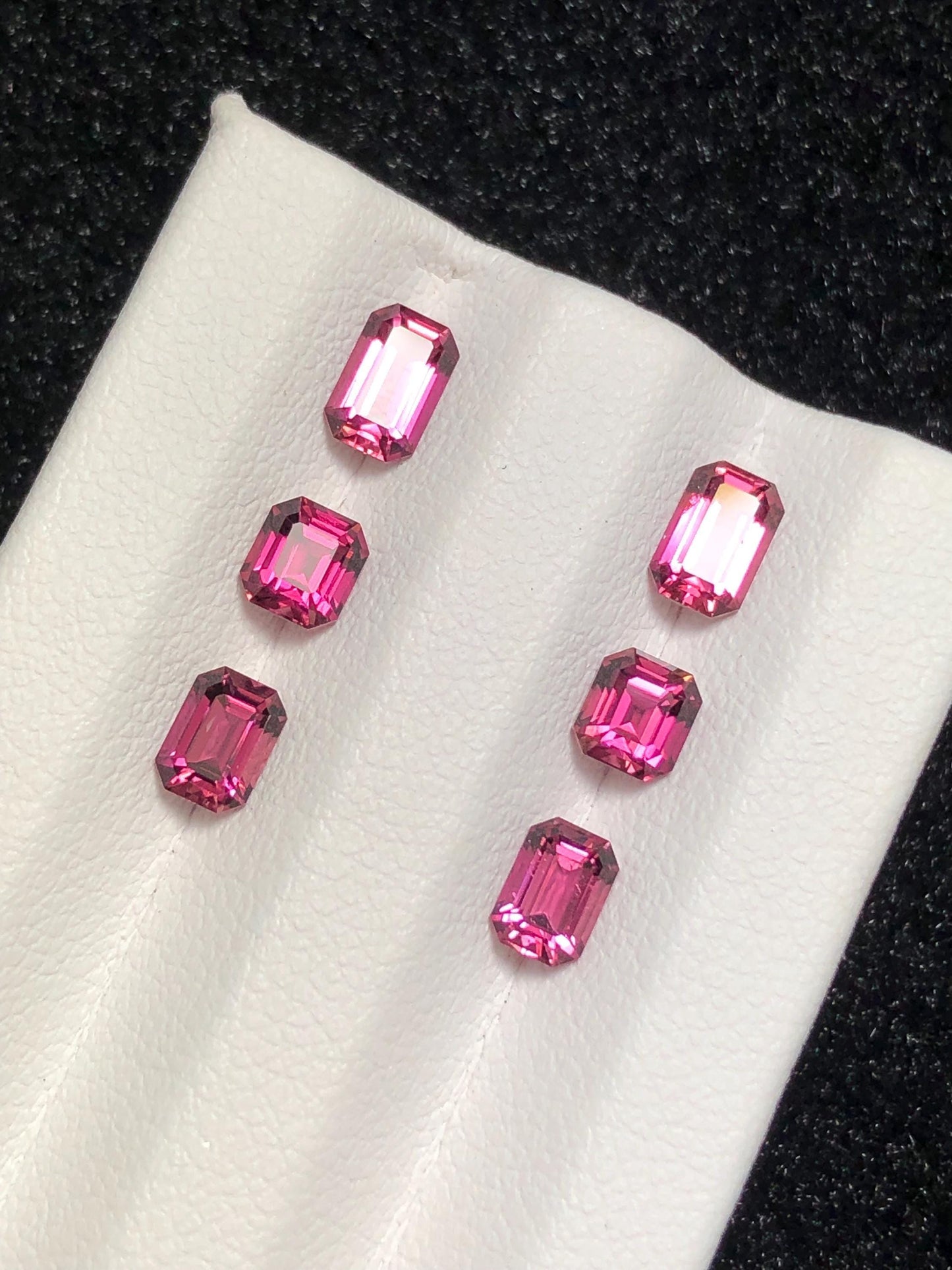 Hot Pink Tourmaline Faceted Pair 2.60 ct - Gemstone Pair for Earrings