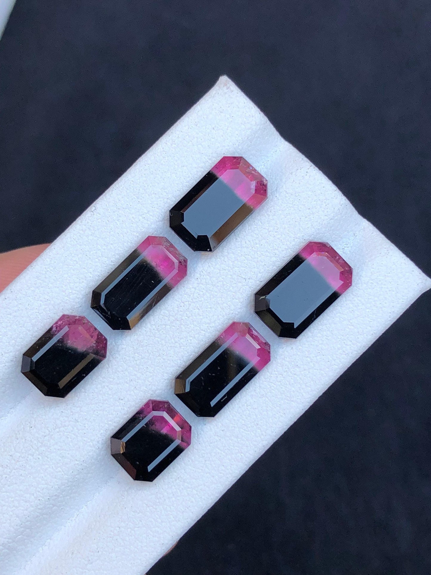 Bi Colour Tourmaline Faceted Pair 17.70 ct - Gemstone Pair for Earrings