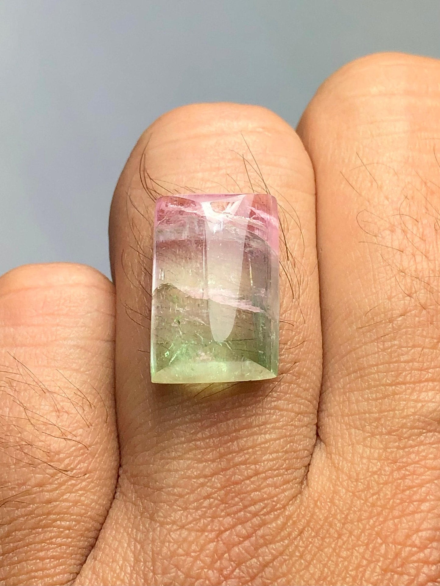 Watermelon Tourmaline Cabochon 14 ct - Natural Cabochon Gemstone for Jewelry Making
