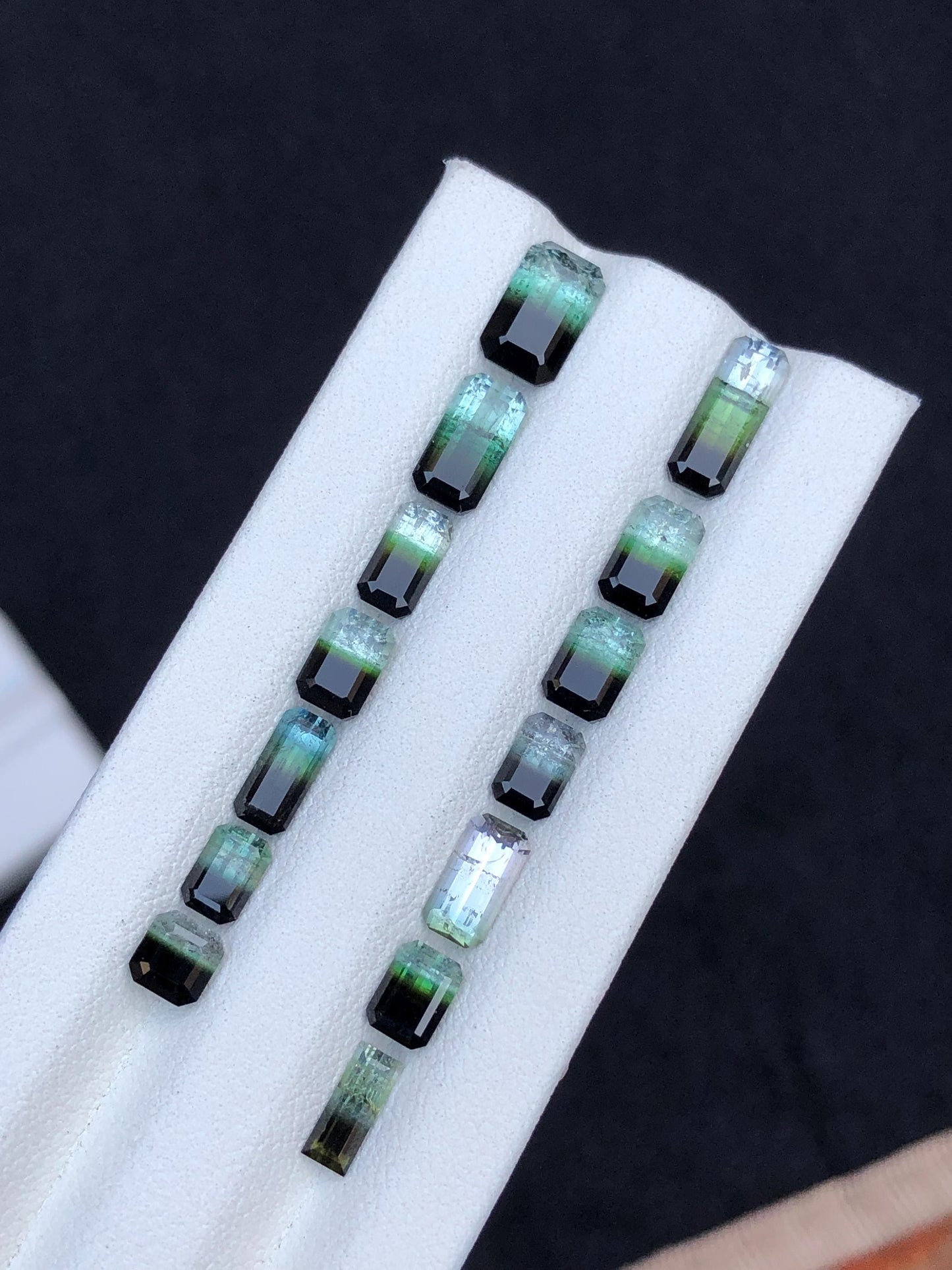 Bi colour Tourmaline Faceted Lot 11.55 ct - Loose Gemstones from Afghanistan