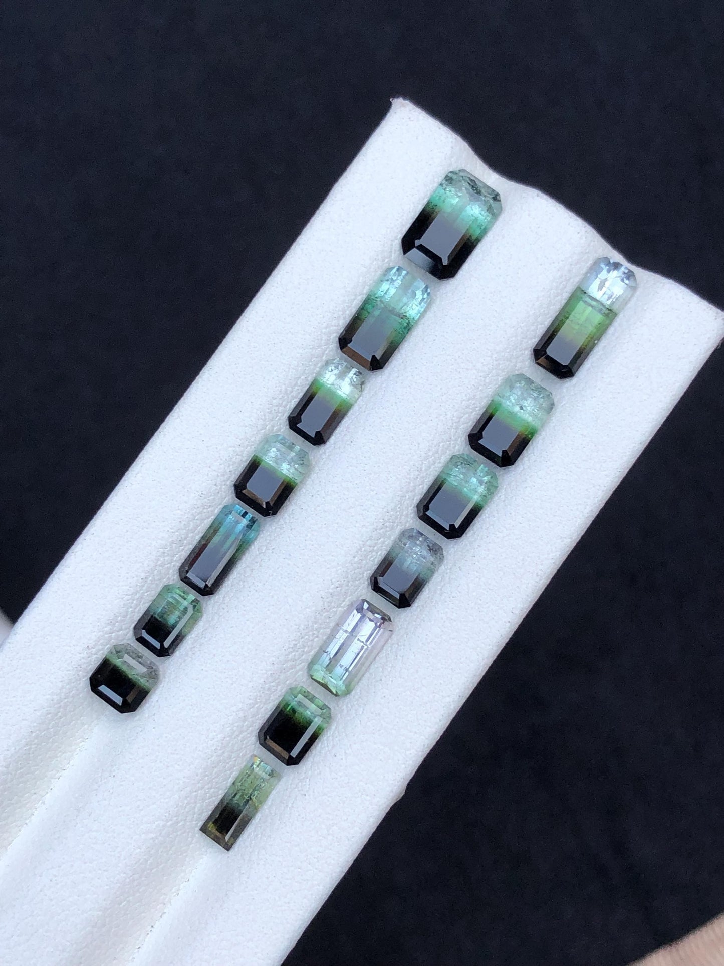 Bi colour Tourmaline Faceted Lot 11.55 ct - Loose Gemstones from Afghanistan