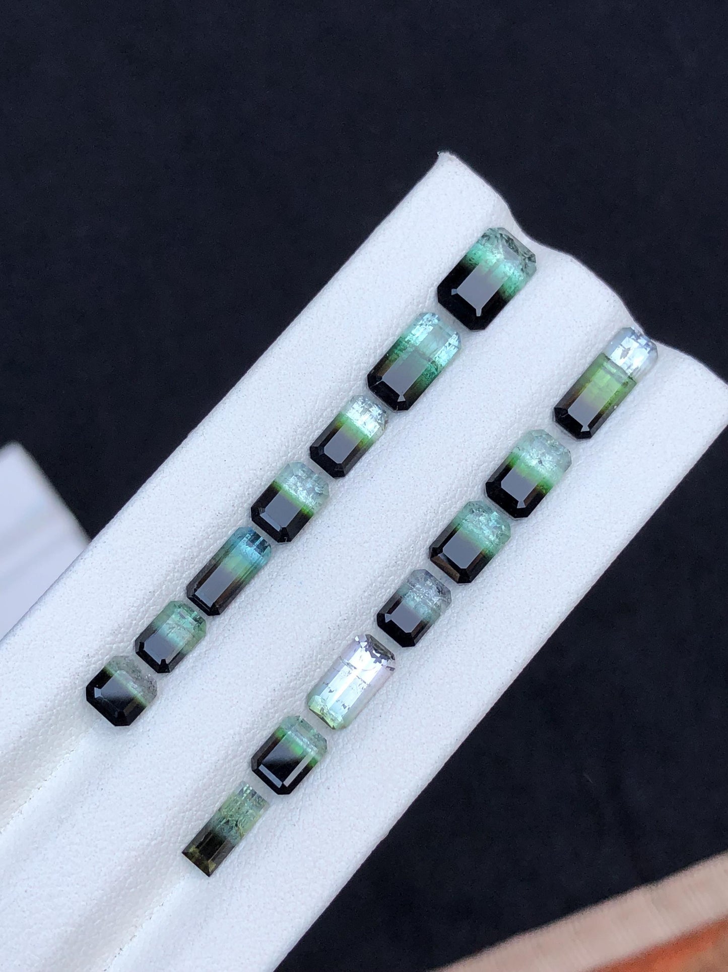 Bi colour Tourmaline Faceted Lot 11.55 ct - Loose Gemstones from Afghanistan