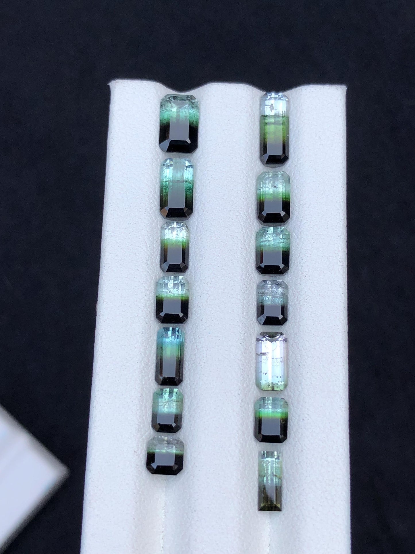 Bi colour Tourmaline Faceted Lot 11.55 ct - Loose Gemstones from Afghanistan