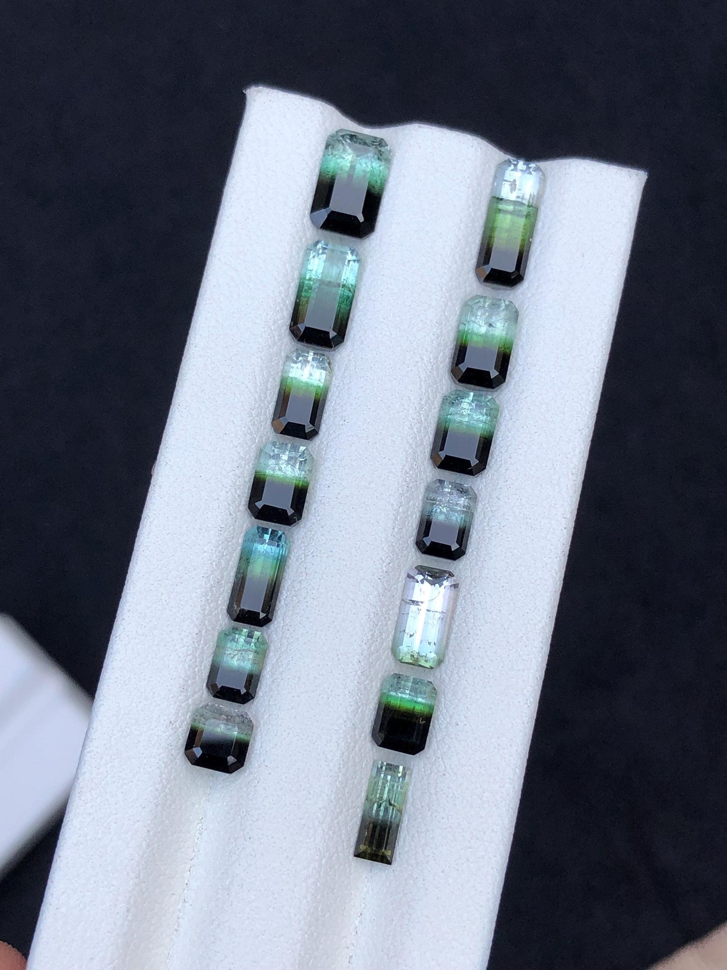 Bi colour Tourmaline Faceted Lot 11.55 ct - Loose Gemstones from Afghanistan