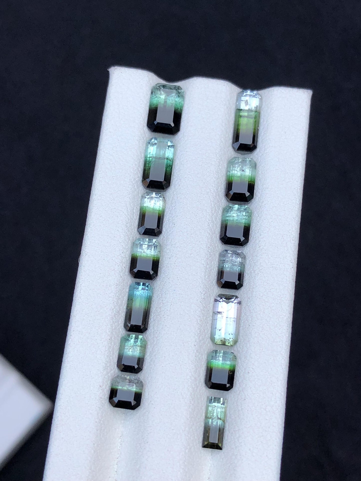 Bi colour Tourmaline Faceted Lot 11.55 ct - Loose Gemstones from Afghanistan