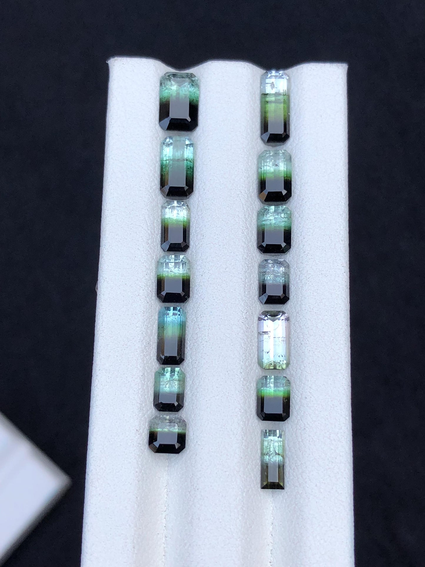 Bi colour Tourmaline Faceted Lot 11.55 ct - Loose Gemstones from Afghanistan