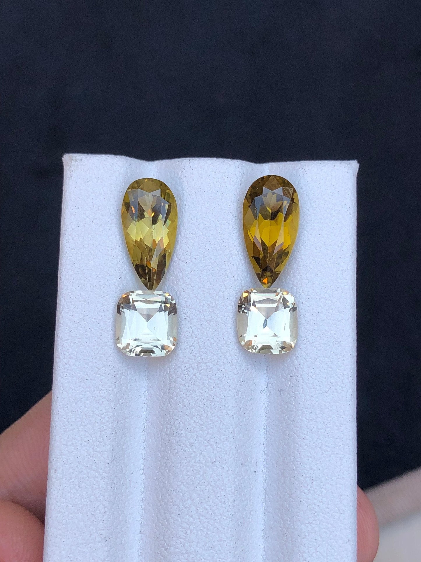 Tourmaline Faceted Pair 7.45 ct - Earrings Pair Gemstones