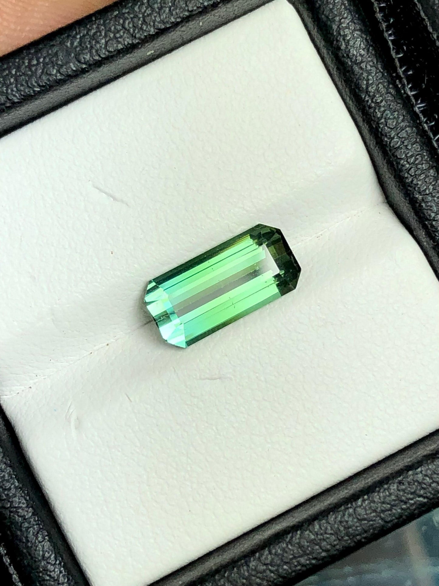 Emerald Green Tourmaline Faceted 2.30 ct - Gemstone from Kunar Mines