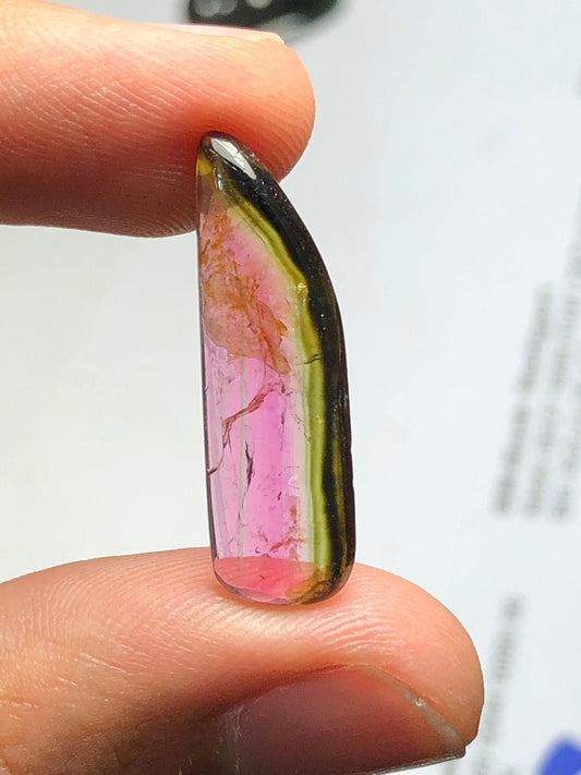 Bi colour Tourmaline Cabochon - Cabochon Jewelry Gemstone