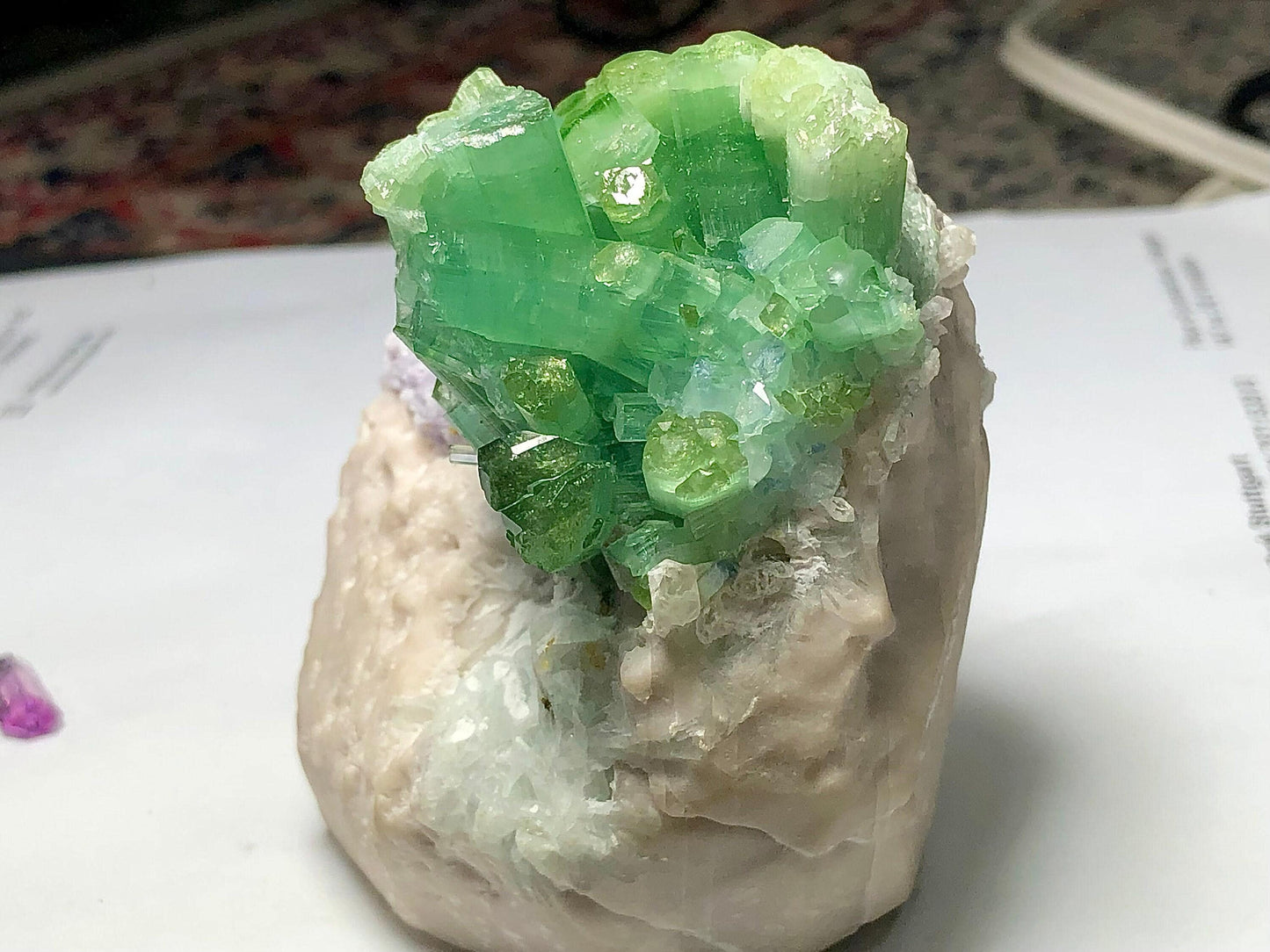 Mint Green Tourmaline Specimen 333 g - Large Collector Specimen