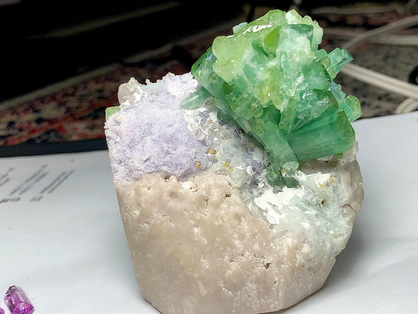 Mint Green Tourmaline Specimen 333 g - Large Collector Specimen