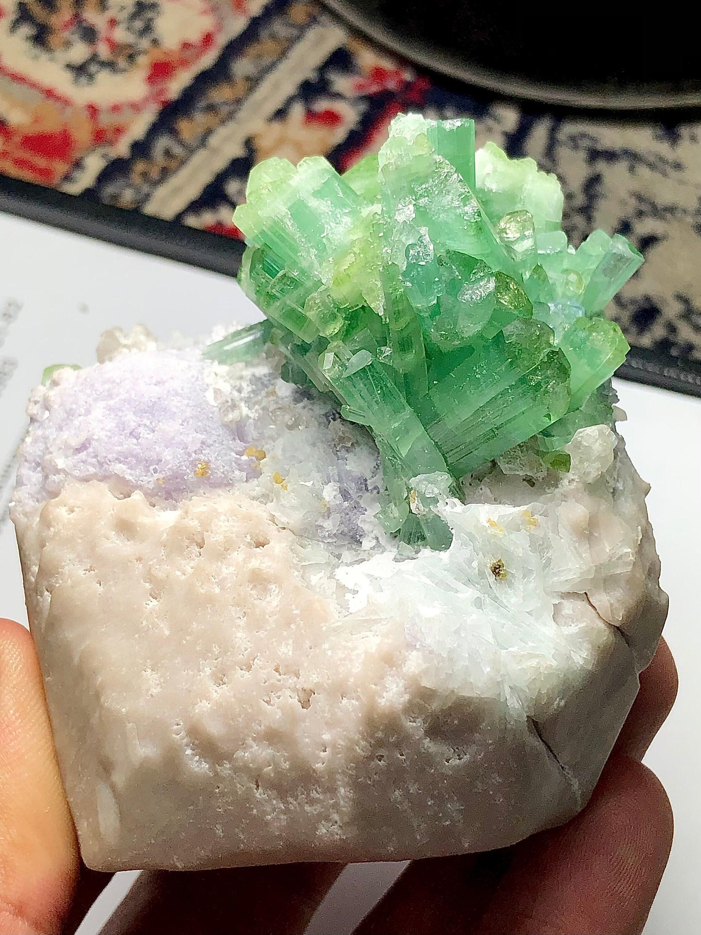 Mint Green Tourmaline Specimen 333 g - Large Collector Specimen