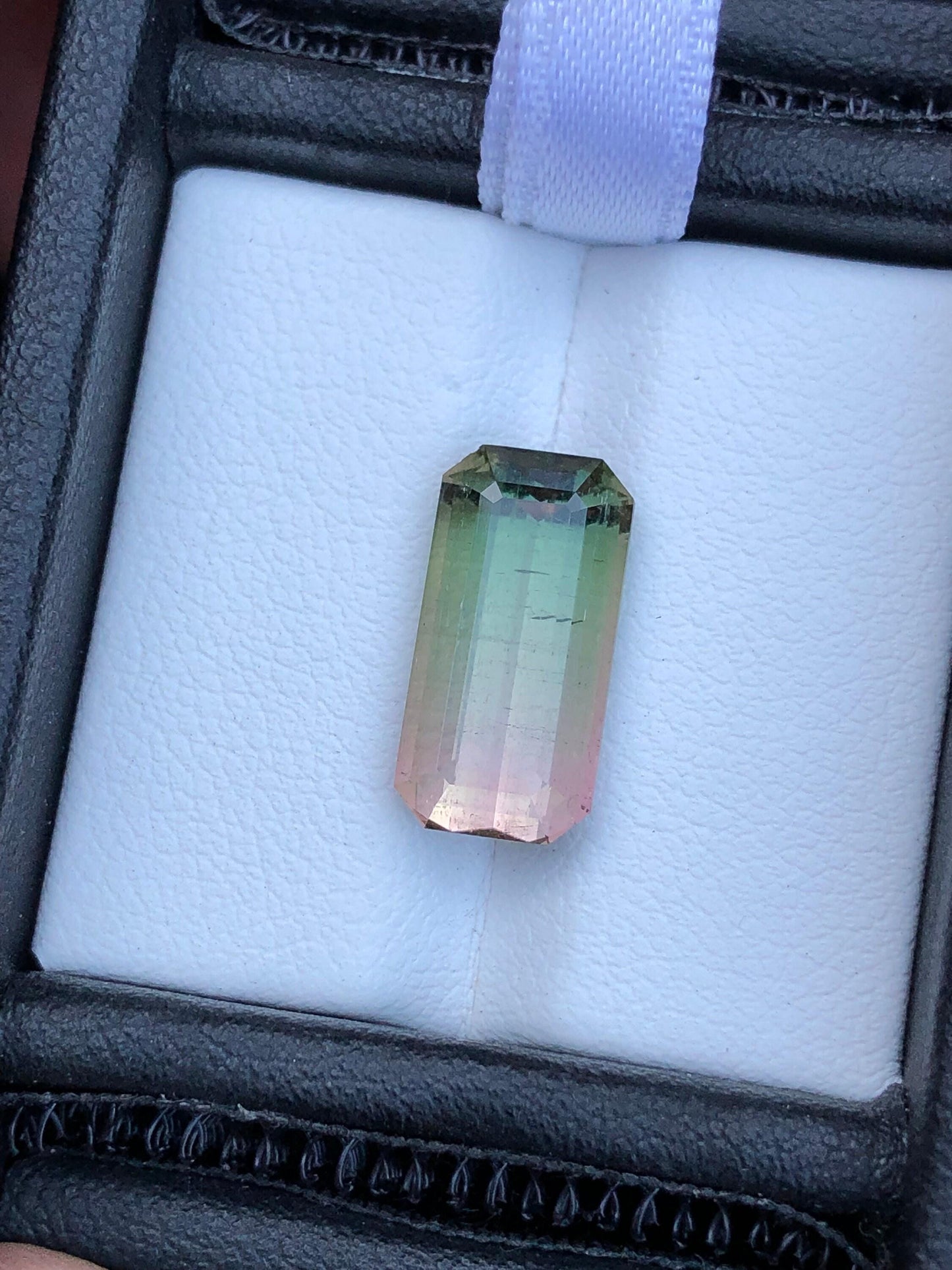 Bi Colour Tourmaline Faceted 6 ct - Fine Jewelry Gemstone Afghanistan