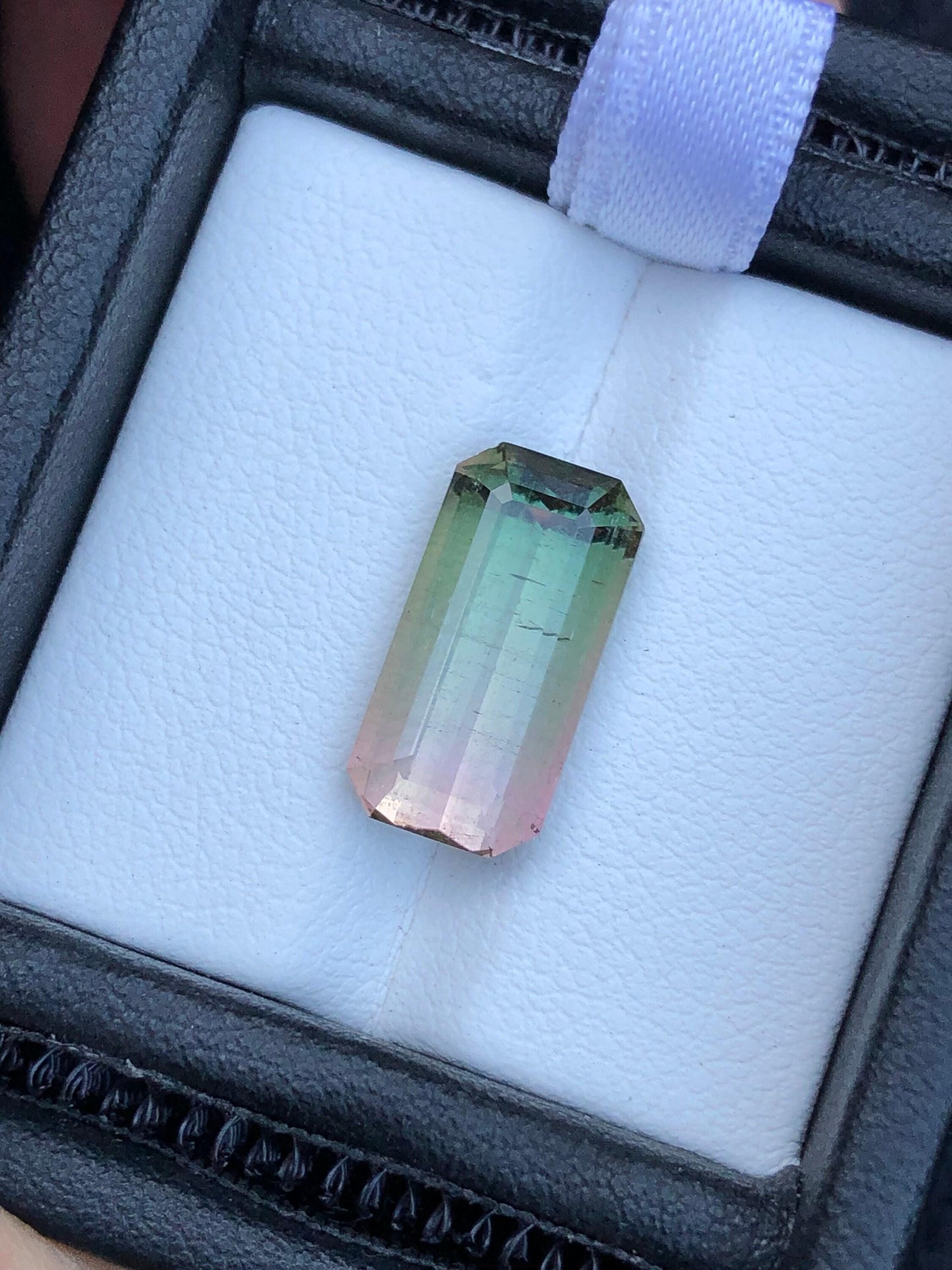 Bi Colour Tourmaline Faceted 6 ct - Fine Jewelry Gemstone Afghanistan
