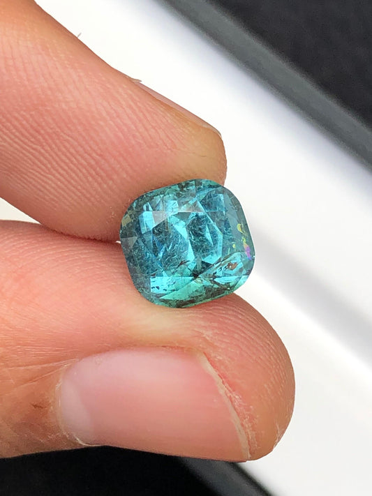 Blue Tourmaline Faceted 3.75 ct - Fine Jewelry Gemstone Afghanistan