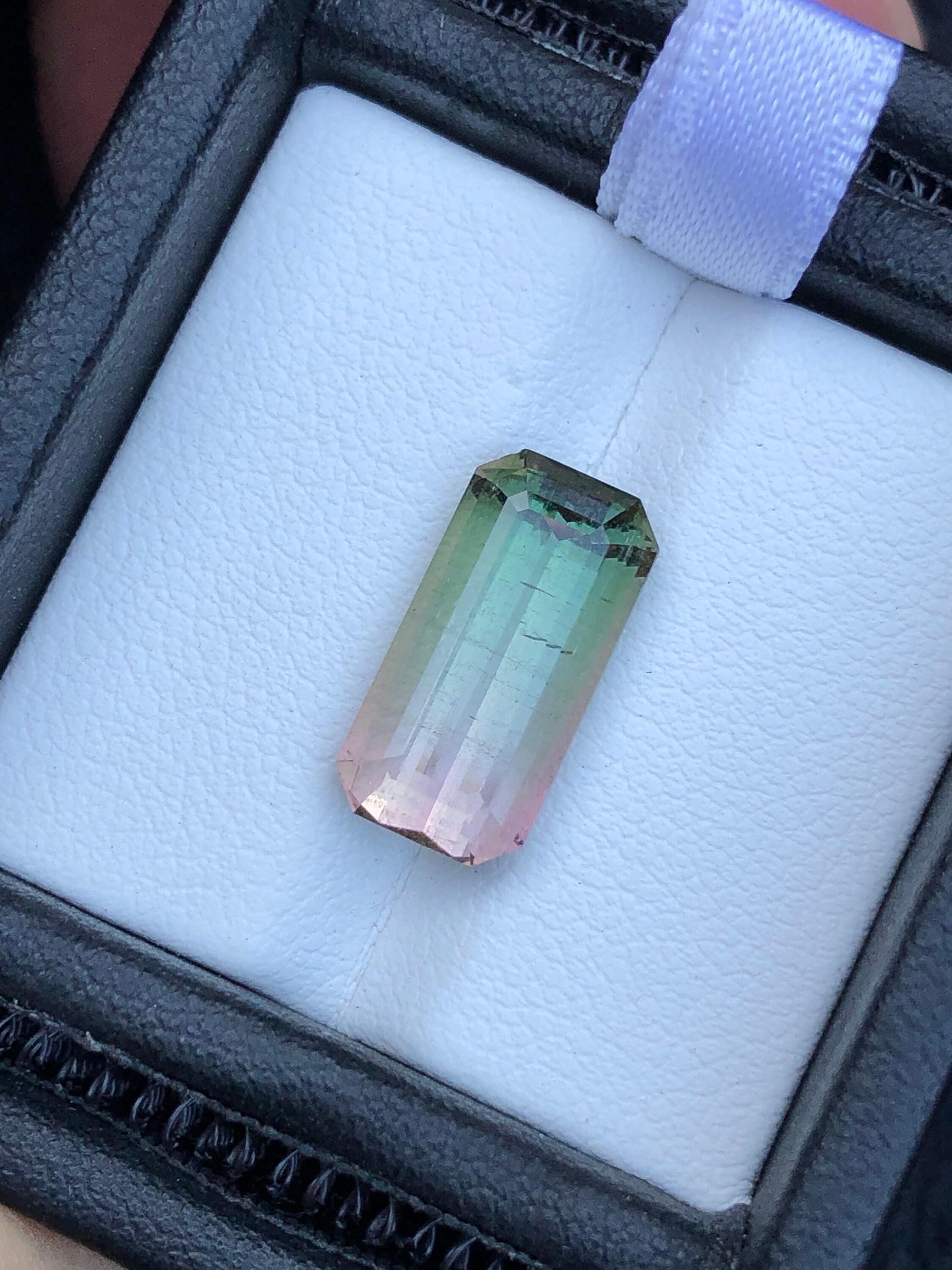 Bi Colour Tourmaline Faceted 6 ct - Fine Jewelry Gemstone Afghanistan