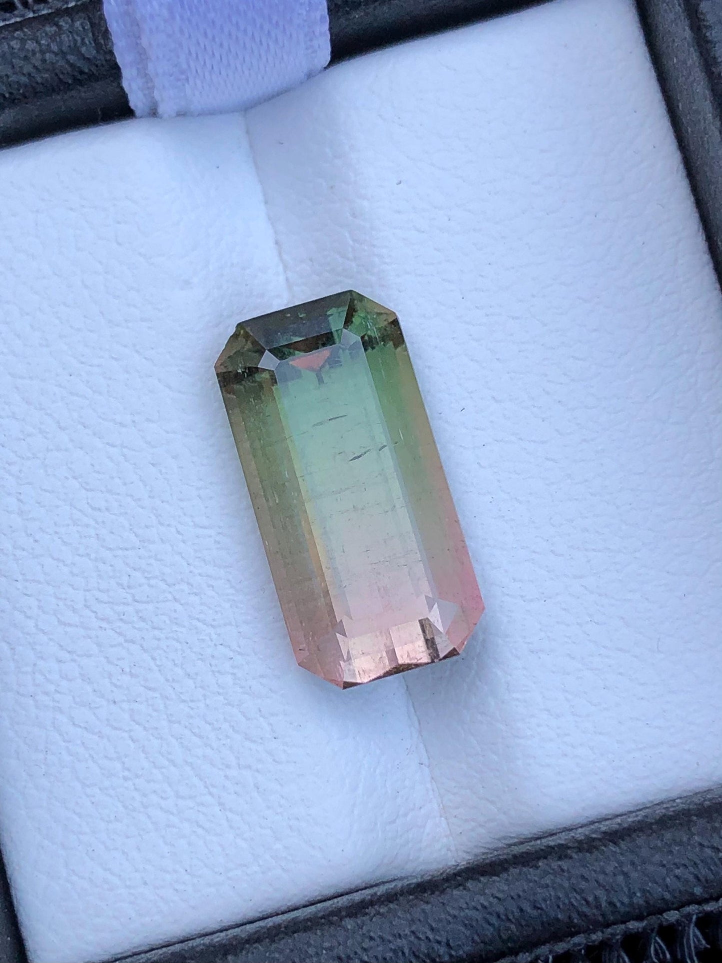 Bi Colour Tourmaline Faceted 6 ct - Fine Jewelry Gemstone Afghanistan