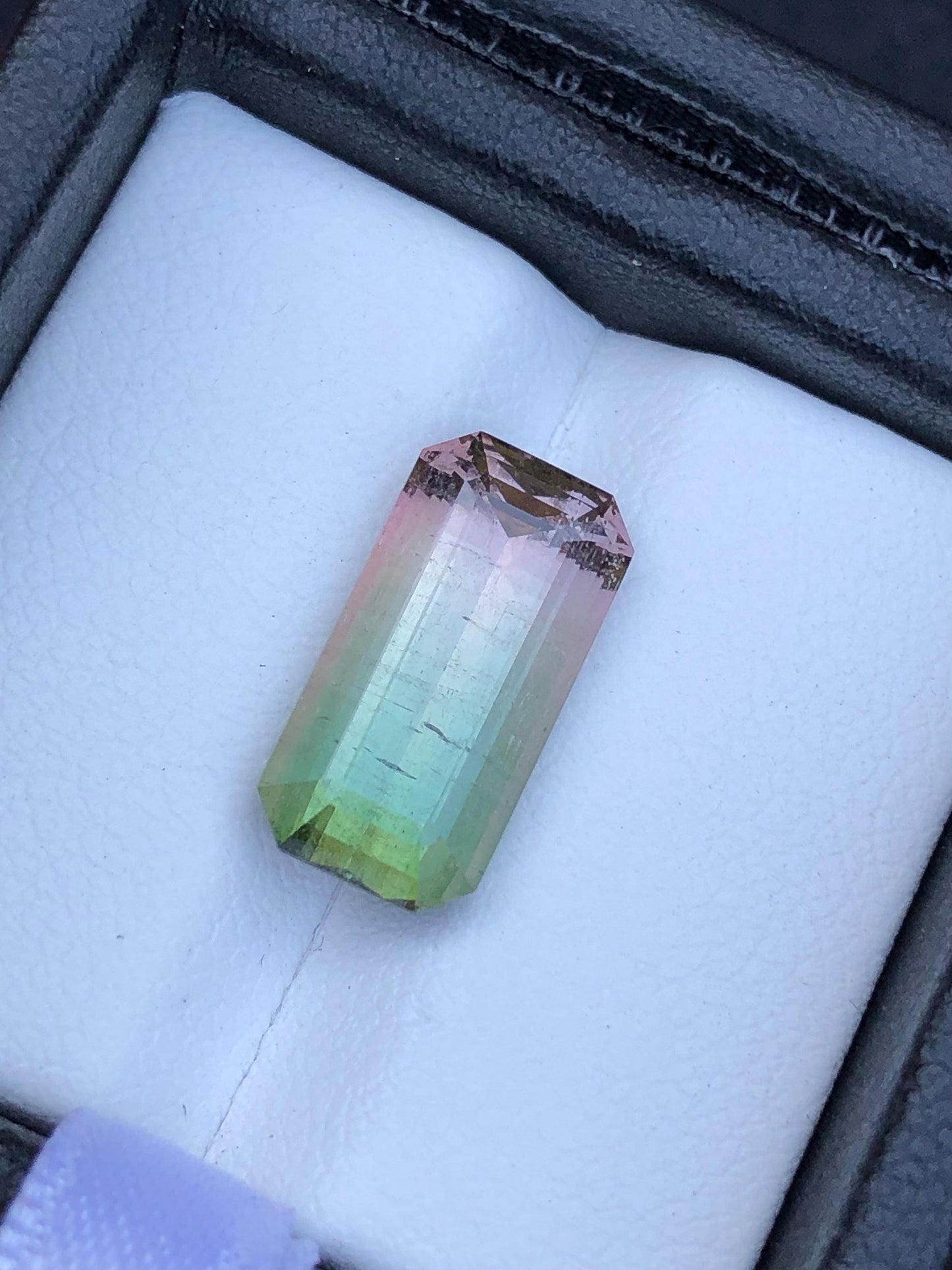 Bi Colour Tourmaline Faceted 6 ct - Fine Jewelry Gemstone Afghanistan